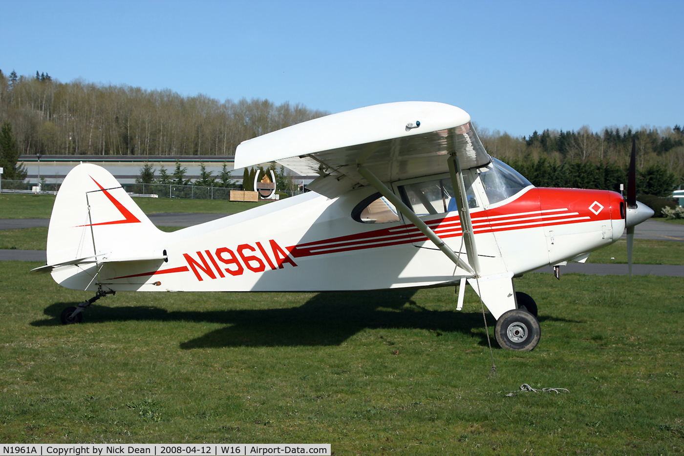 N1961A, 1952 Piper PA-20-135 Pacer C/N 20-878, .
