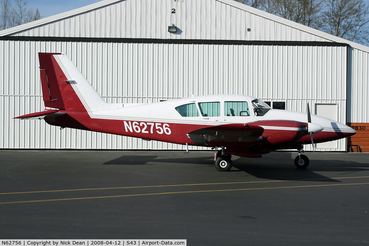 N62756, 1976 Piper PA-23-250 C/N 27-7654202, .