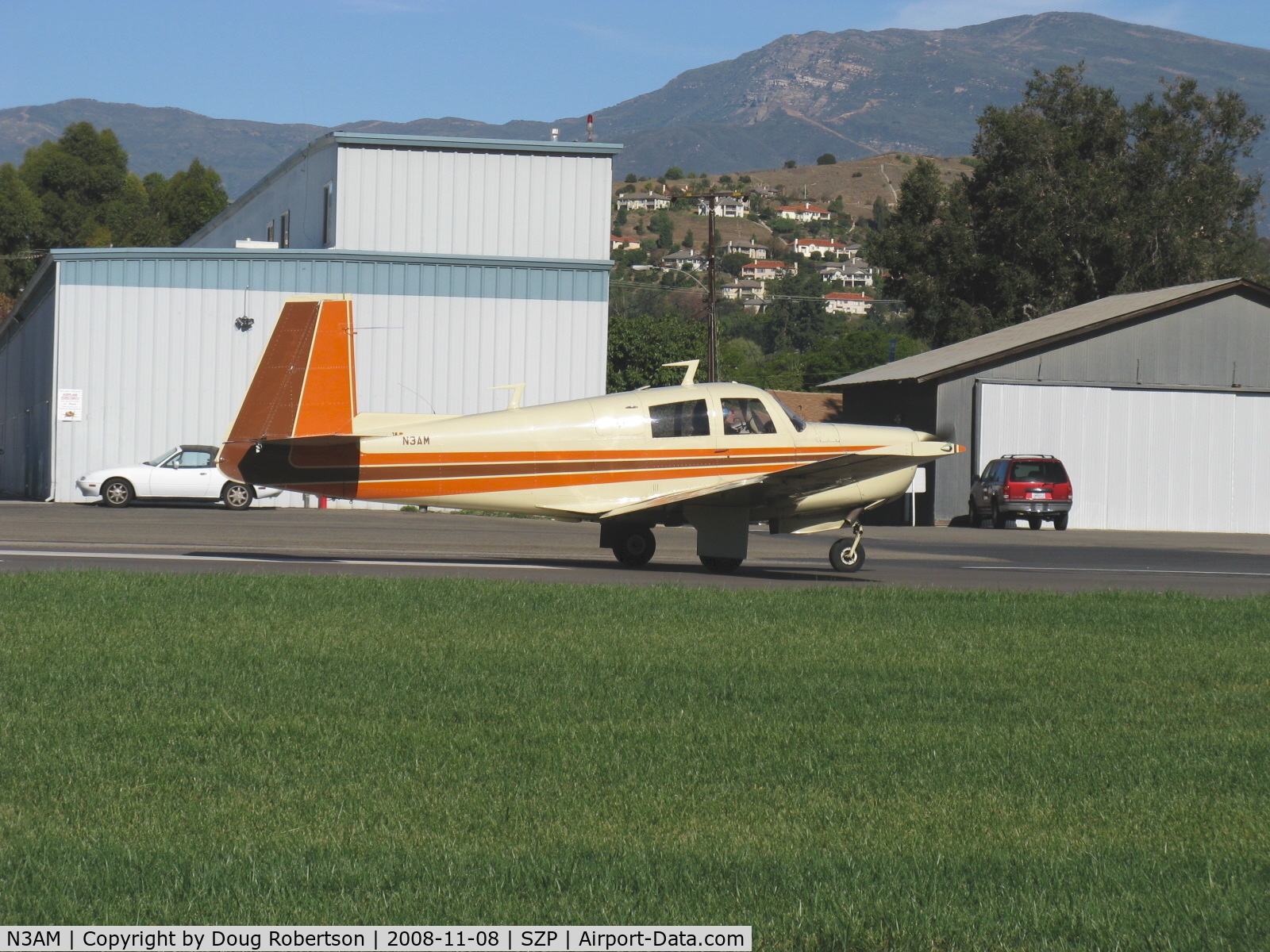 N3AM, 1966 Mooney M20E C/N 1013, 1966 Mooney M20E SUPER 21, Lycoming IO-360 200 Hp, takeoff roll Rwy 04