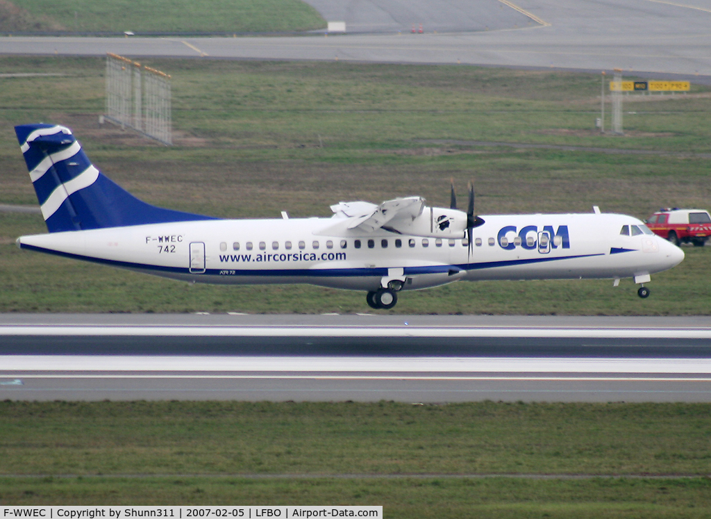 F-WWEC, 2007 ATR 72-500 C/N 742, C/n 742 - To be F-GRPY