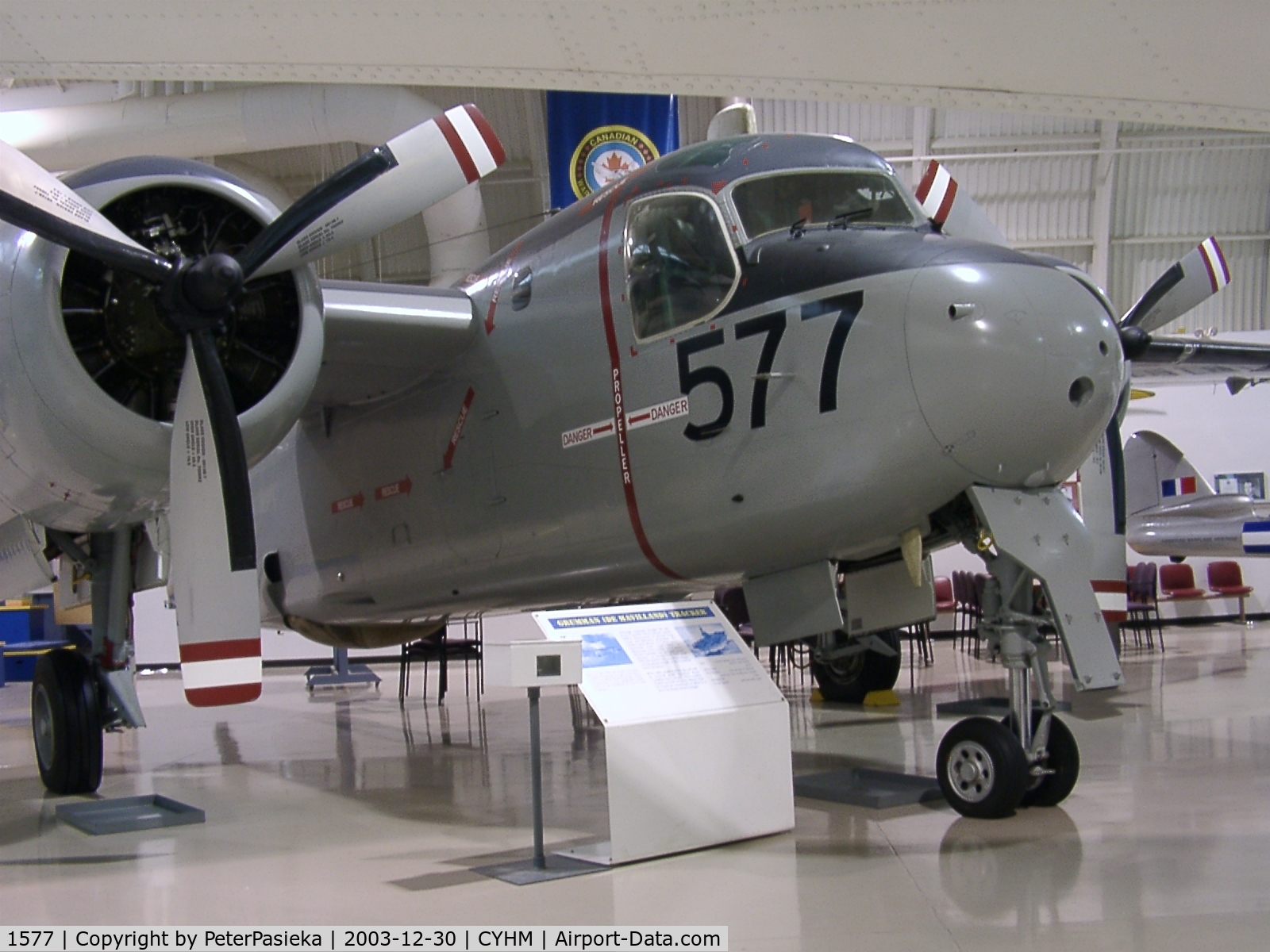 1577, De Havilland Canada CS2F-2 Tracker C/N DHC76, Canadian Warplane Heritage Museum is located at the Hamilton Airport, Ontario Canada