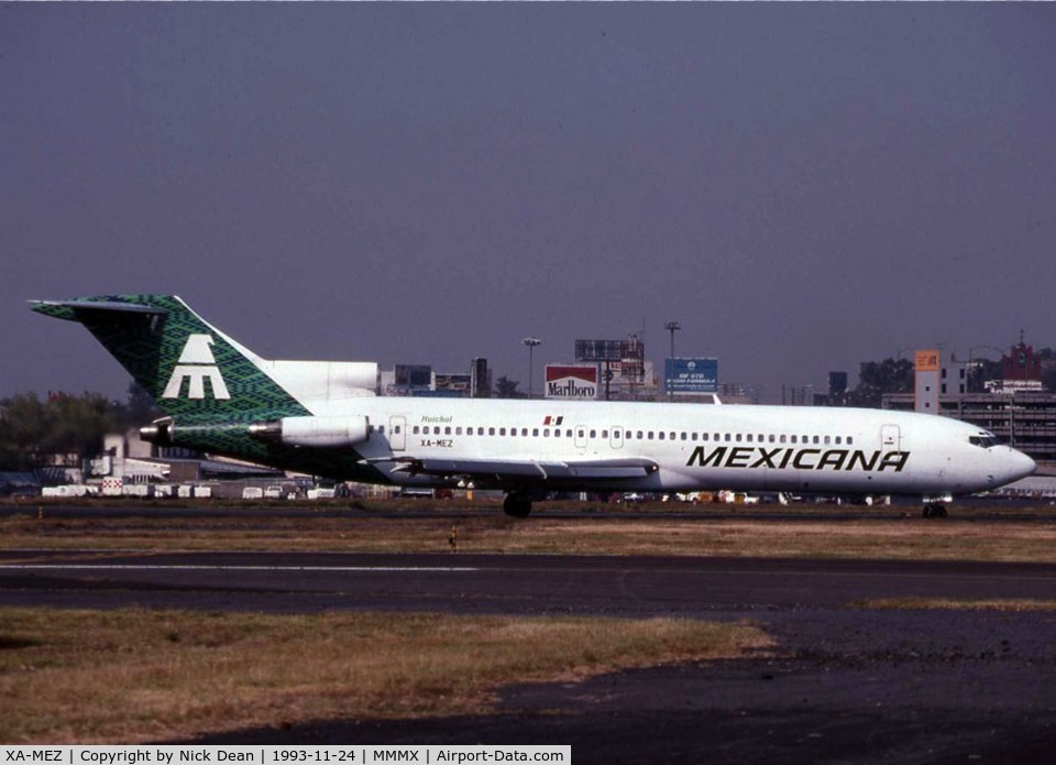 XA-MEZ, 1981 Boeing 727-264 C/N 22676, I apologize the Mexican 727 shots are poor quality scans