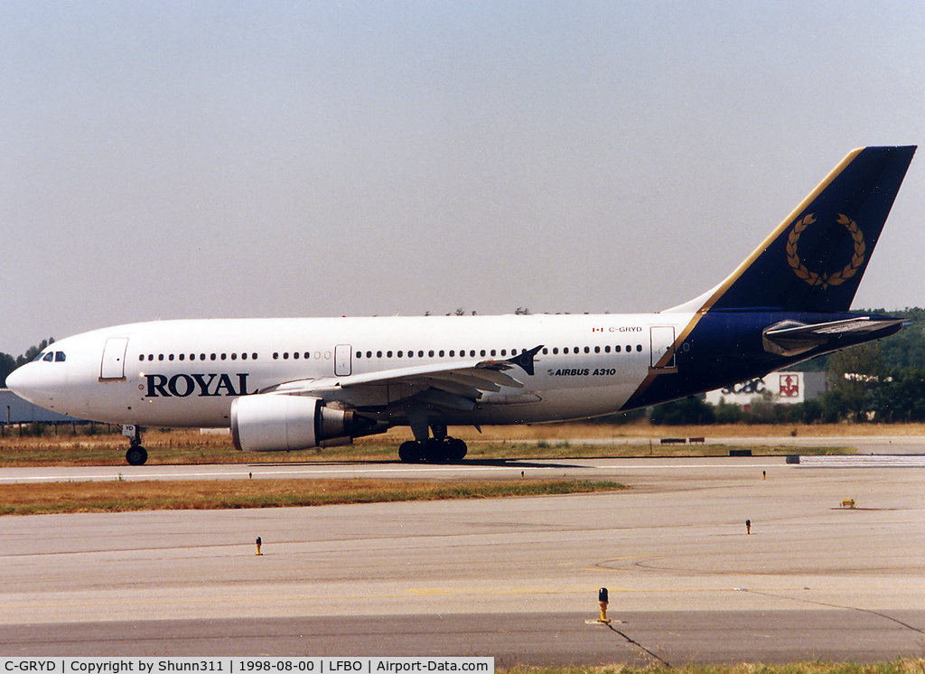 C-GRYD, 1987 Airbus A310-304 C/N 435, Ready for take off rwy 14L