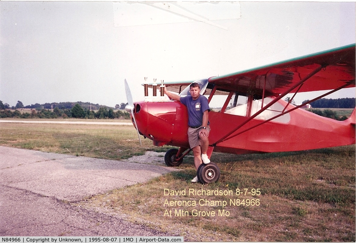 N84966, 1946 Aeronca 7AC Champion C/N 7AC-3689, Picture of Me after a flight to arkansas for a flyin,