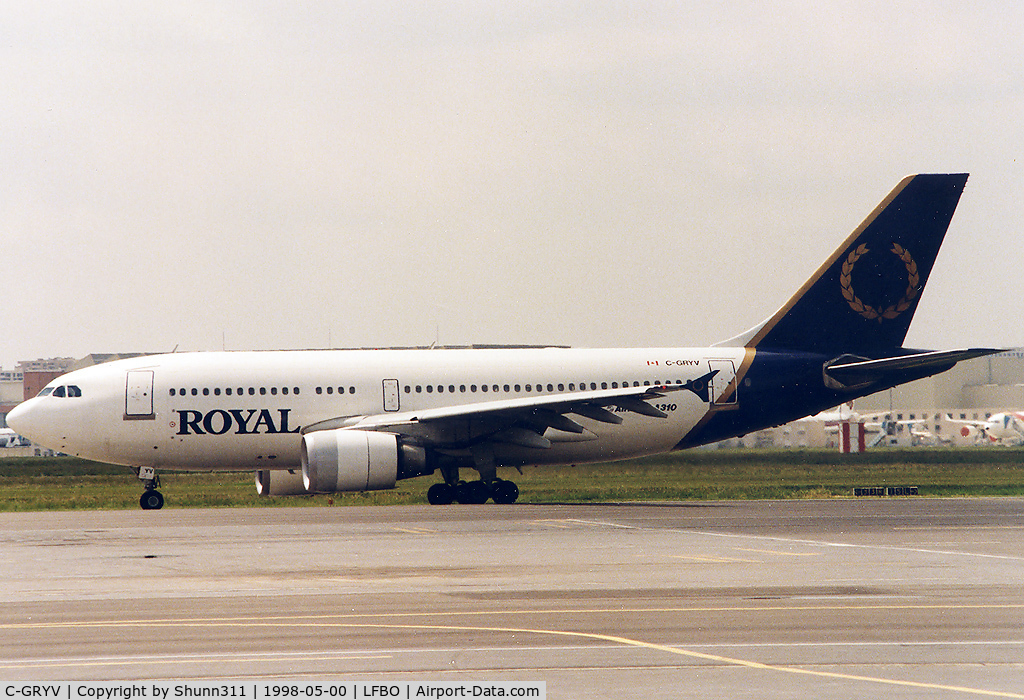 C-GRYV, 1987 Airbus A310-304 C/N 440, Rolling holding point rwy 32R for departure...