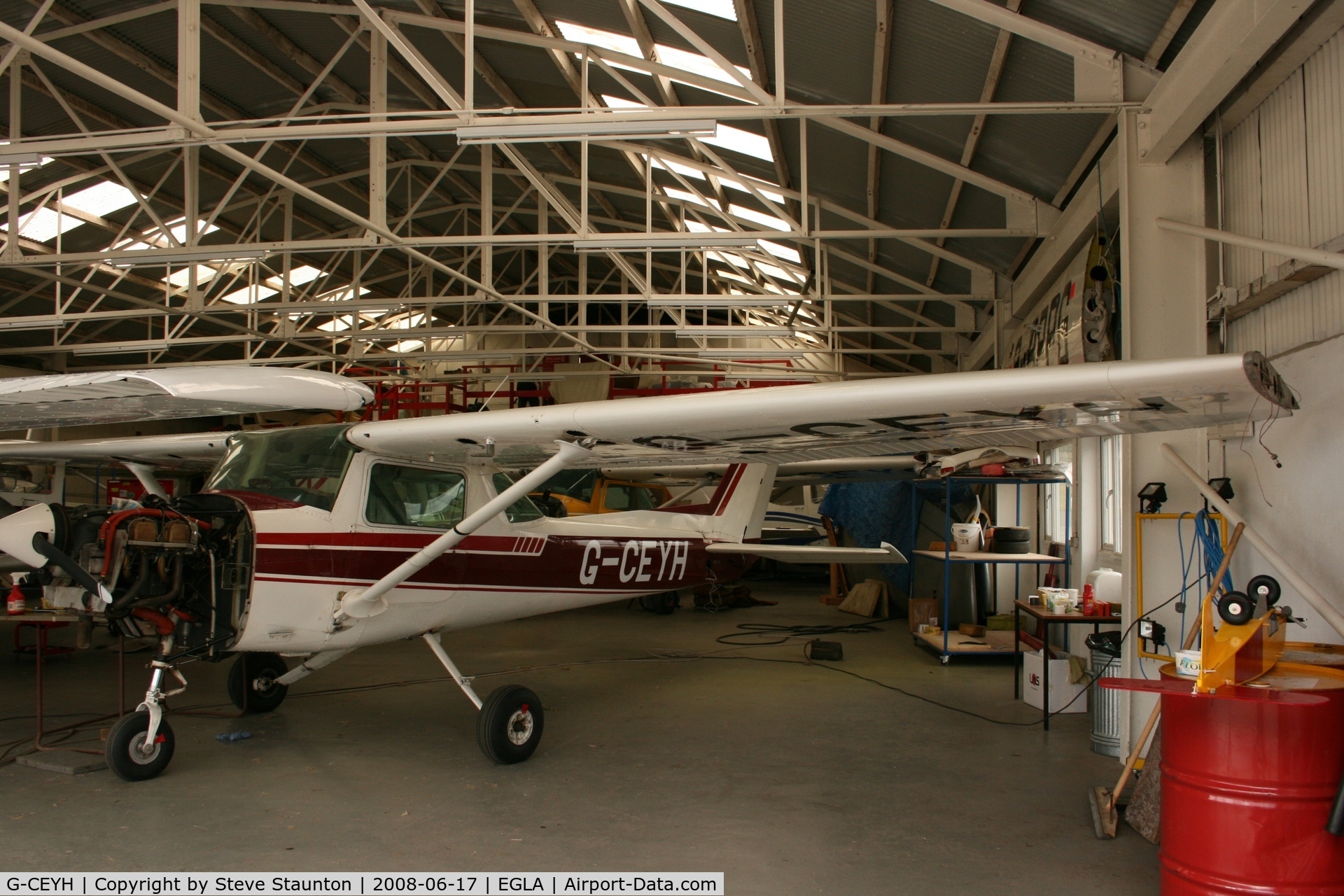 G-CEYH, 1978 Cessna 152 C/N 15282689, Taken at Bodmin Airfield, June 2008.