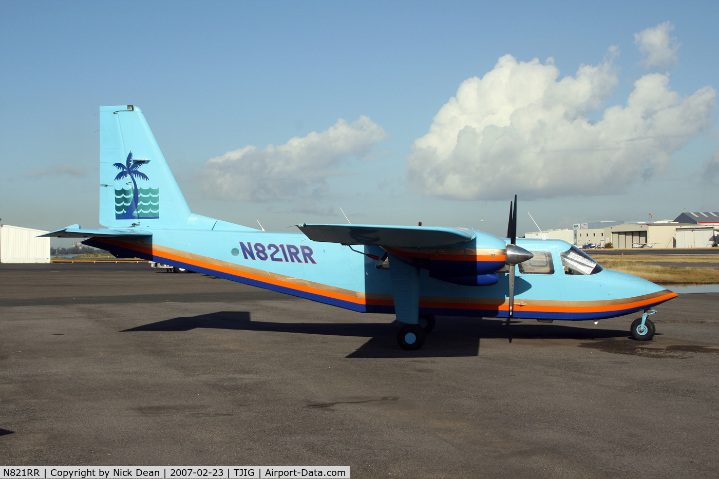 N821RR, 1973 Britten-Norman BN-2A-9 Islander C/N 338, /