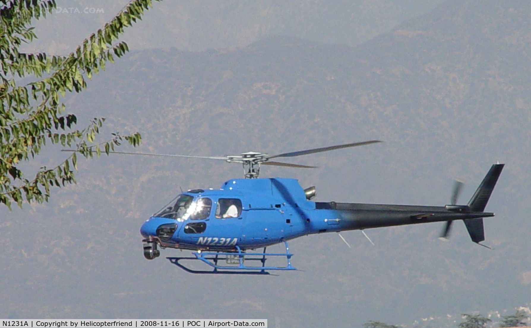 N1231A, 2003 Eurocopter AS-350B-2 Ecureuil Ecureuil C/N 3682, Ready to touch down