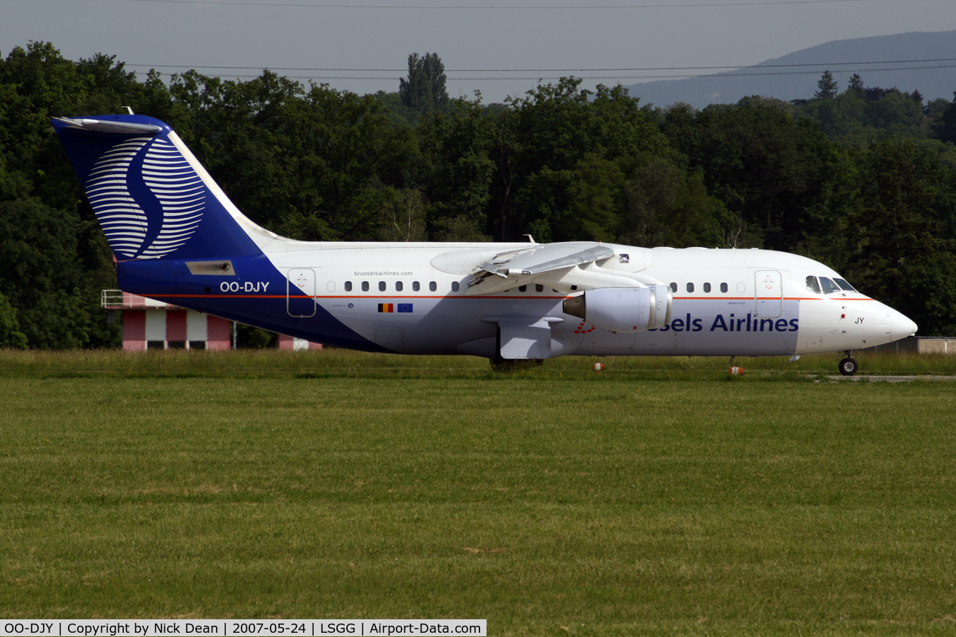 OO-DJY, 1997 British Aerospace Avro 146-RJ85 C/N E.2302, /