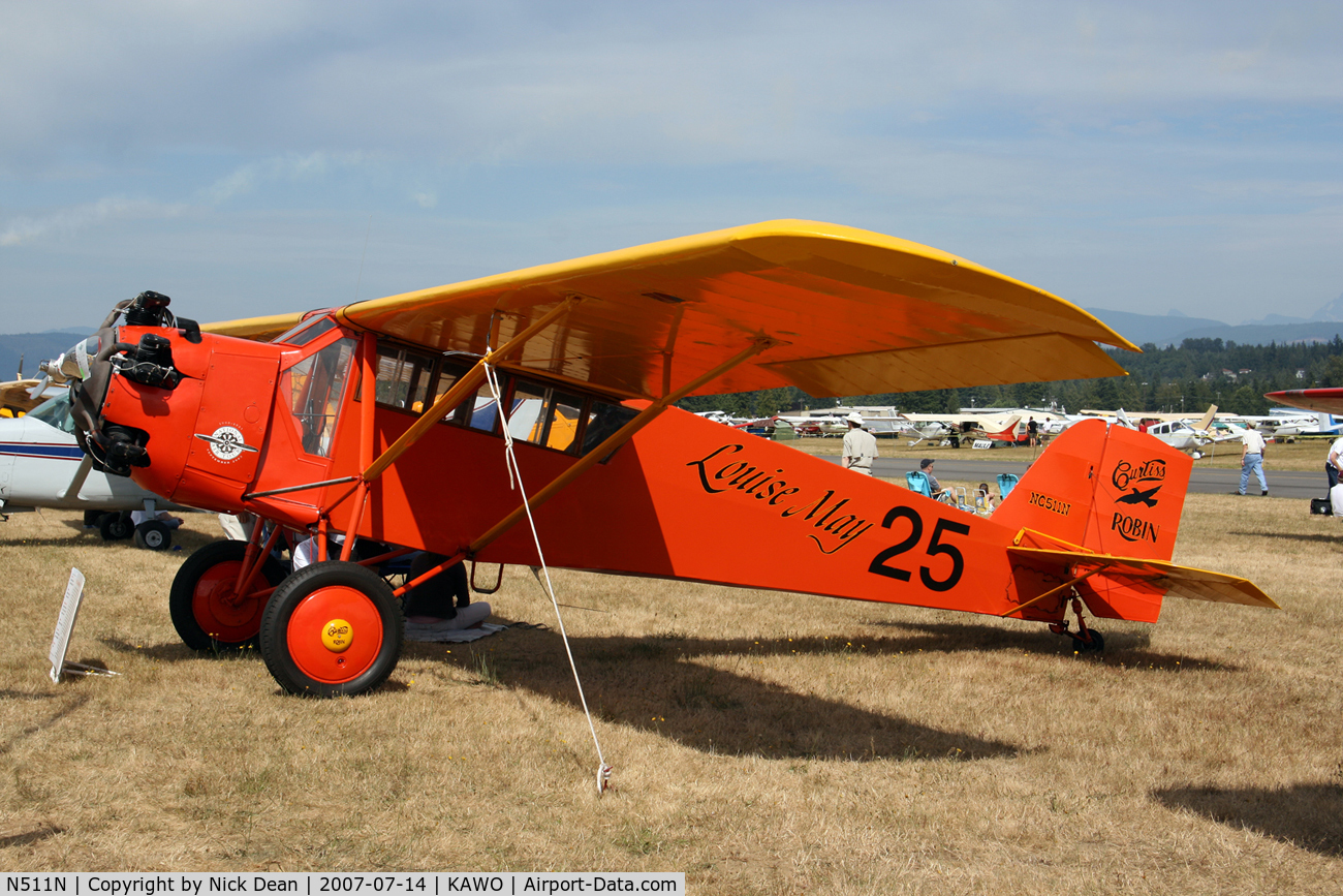 N511N, 1929 Curtiss-Wright Robin J-1 C/N 705, KAWO