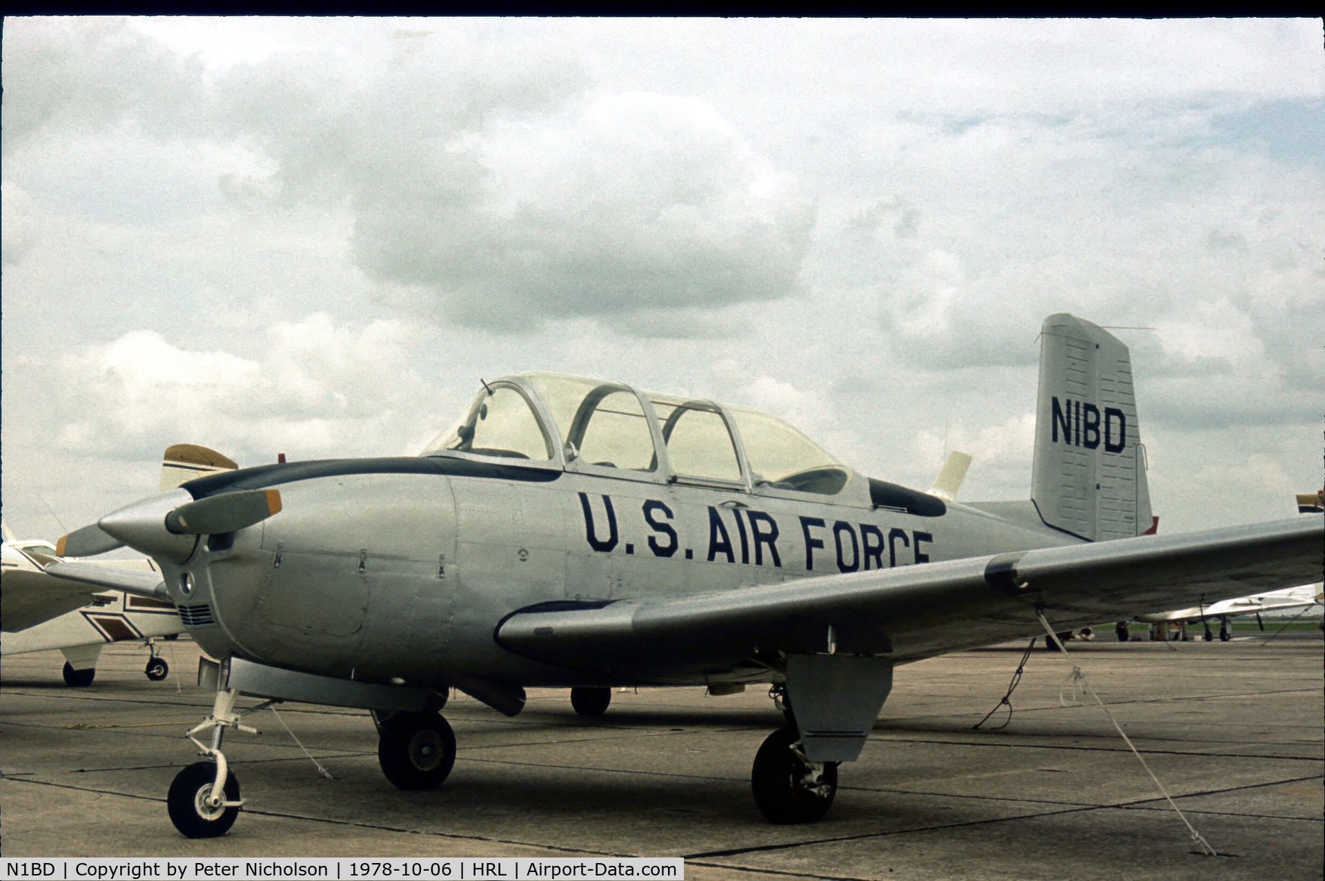 N1BD, 1954 Beech T-34A (A45) Mentor Mentor C/N G-91, Visiting CAF Airshow at Harlingen in 1978