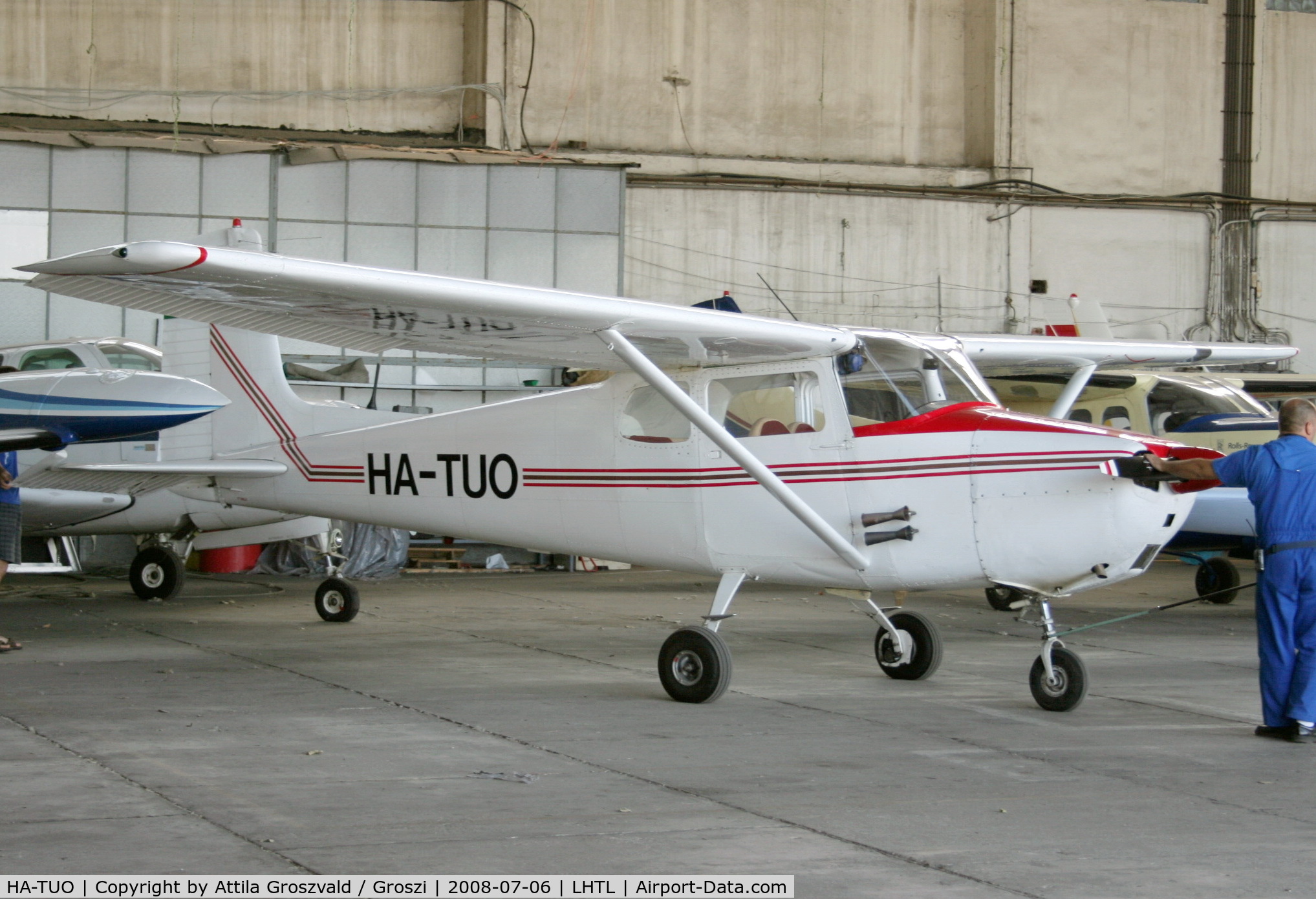 HA-TUO, 1956 Cessna 172 C/N 29004, Tököl airport / hangar