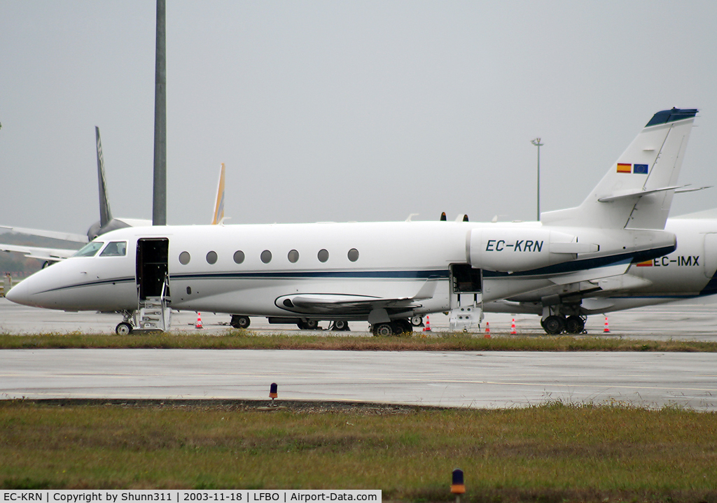 EC-KRN, 2008 Gulfstream Aerospace G200 C/N 188, Parked at the General Aviation area...