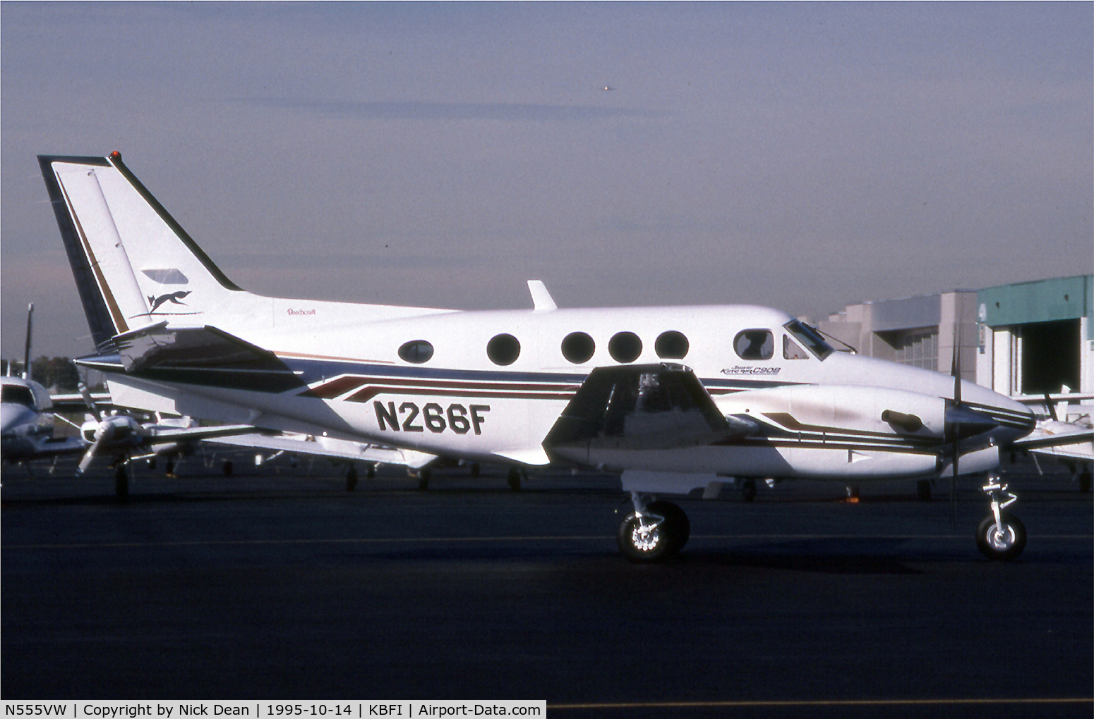 N555VW, 1993 Beech C90A King Air C/N LJ-1330, Seen as N266F