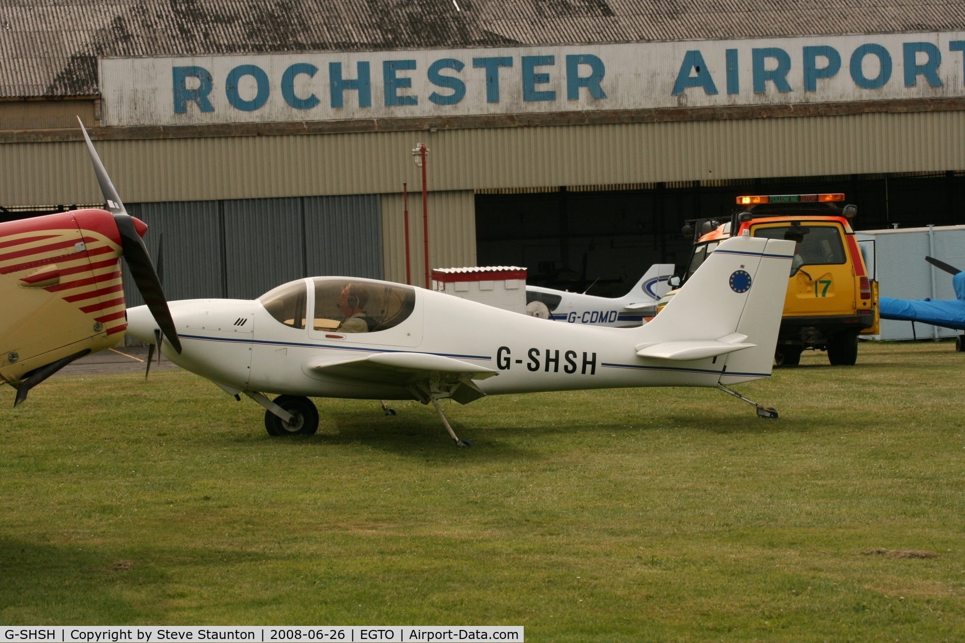 G-SHSH, 2002 Europa Monowheel C/N PFA 247-12722, Taken at Rochester Airport 20th June 2008.