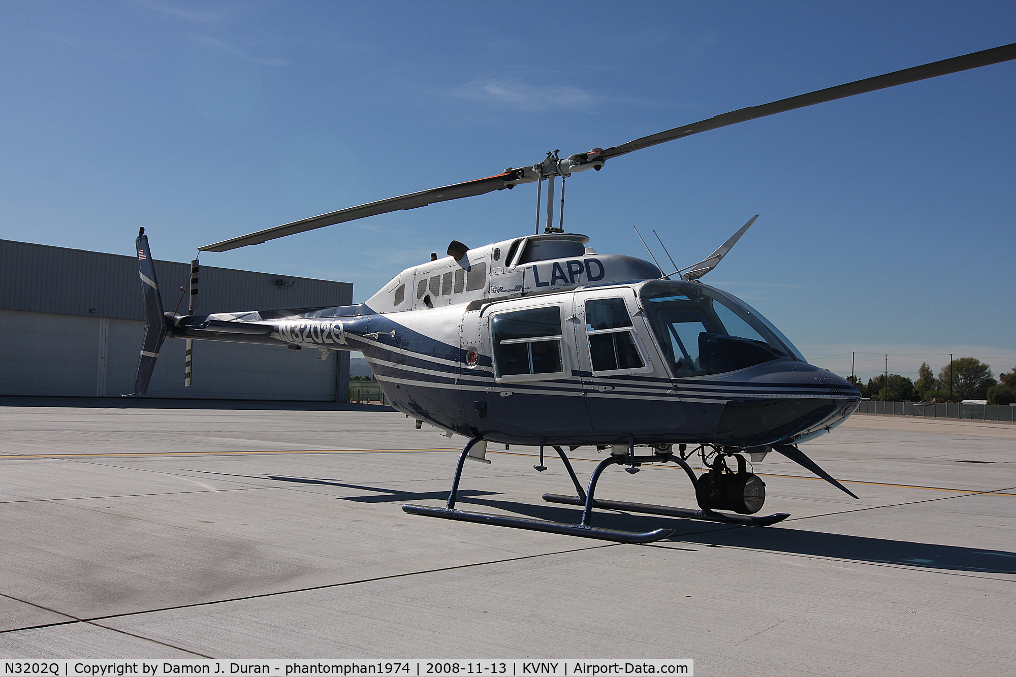 N3202Q, 1986 Bell 206B JetRanger C/N 3938, Taken at LA City's General Services at VNY