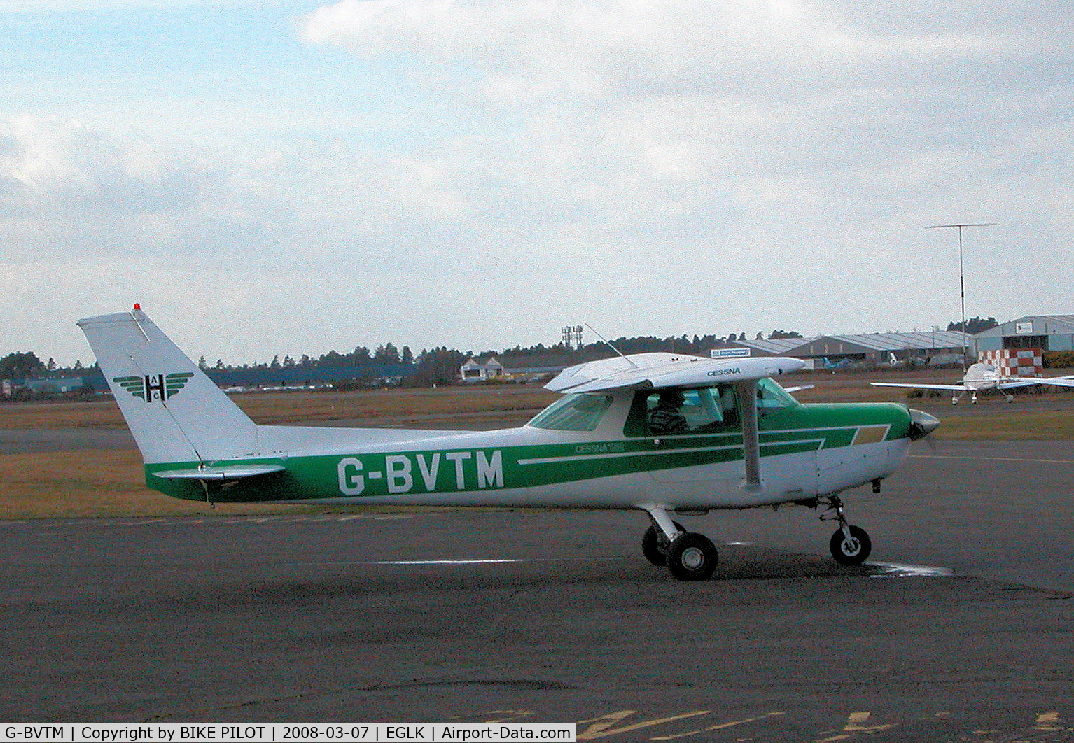 G-BVTM, 1981 Reims F152 C/N 1827, VISITOR FROM HALTON AEROPLANE CLUB ABOUT TO DEPART AFTER A SHORT STOP