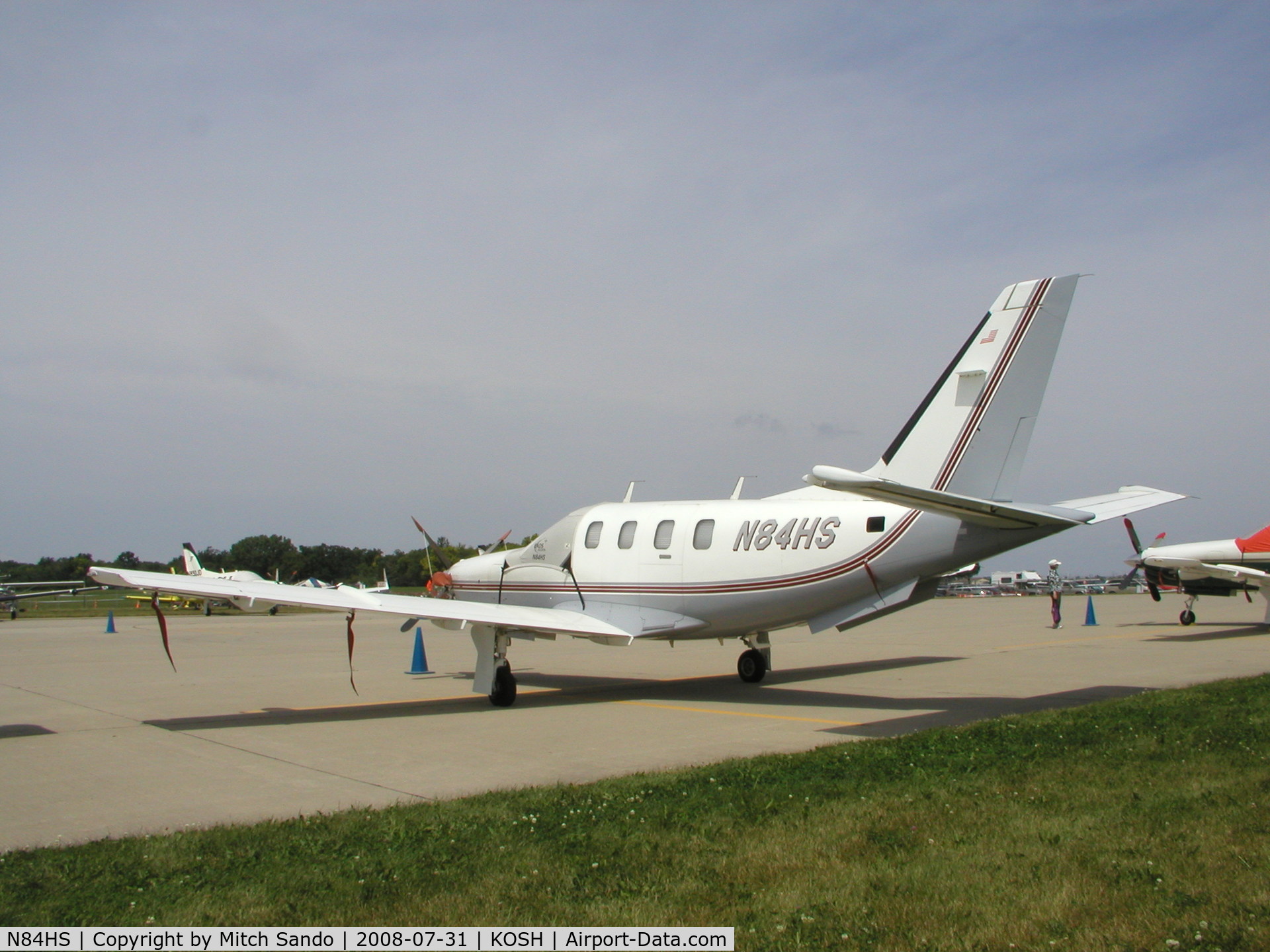 N84HS, Socata TBM-700 C/N 50, EAA AirVenture 2008.