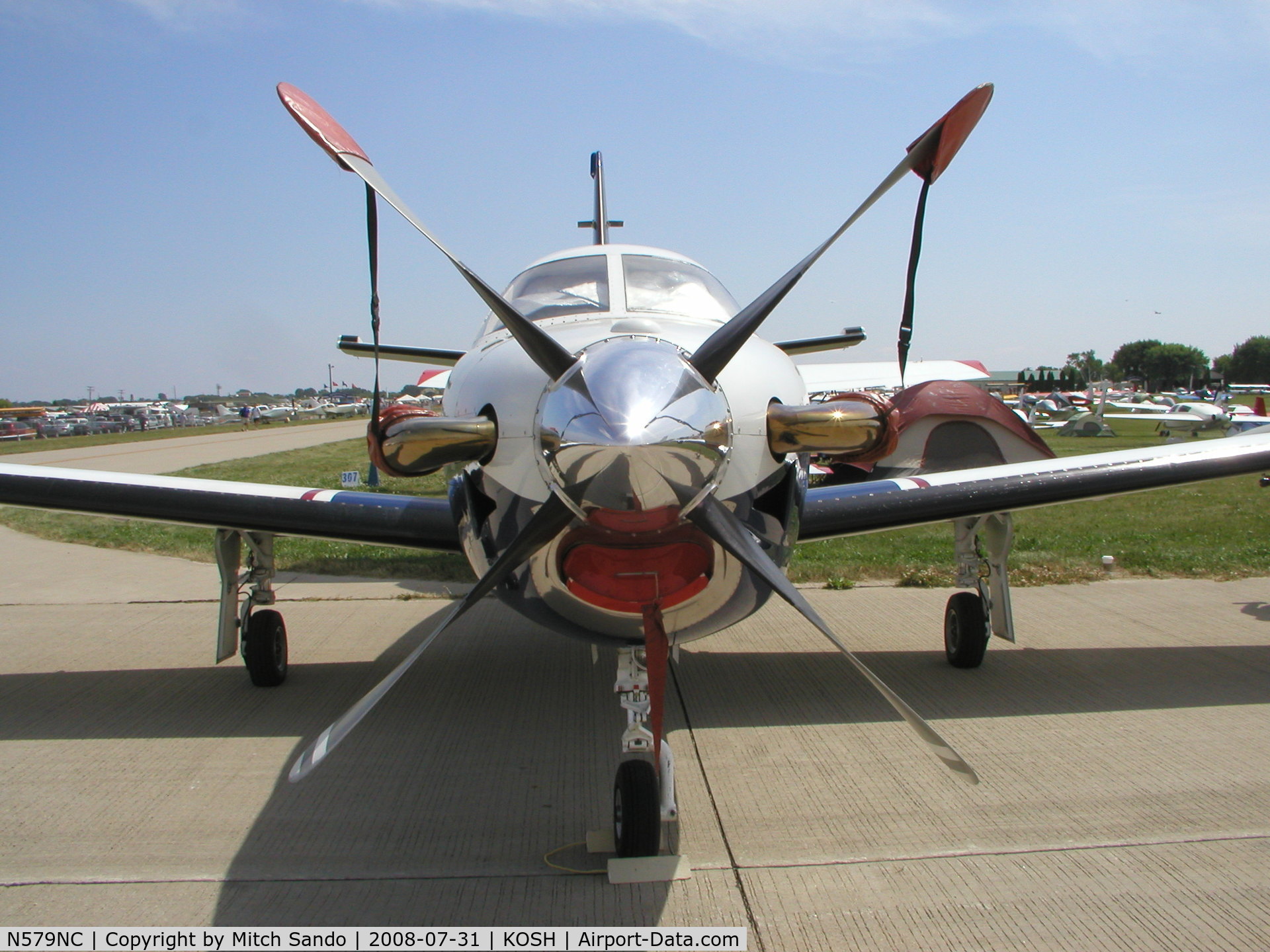 N579NC, 1995 Socata TBM-700 C/N 102, EAA AirVenture 2008.