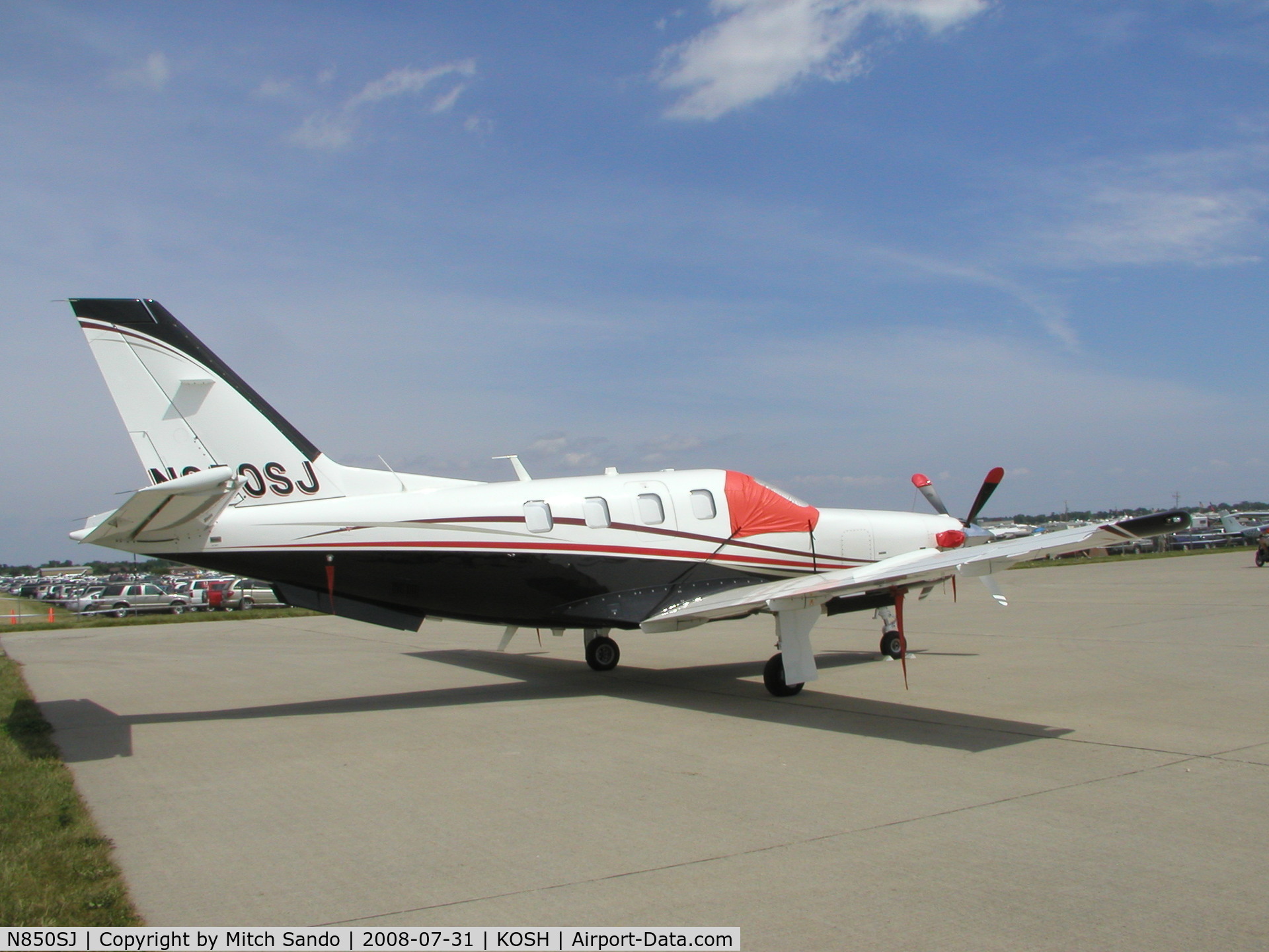 N850SJ, 2008 Socata TBM-700 C/N 447, EAA AirVenture 2008.