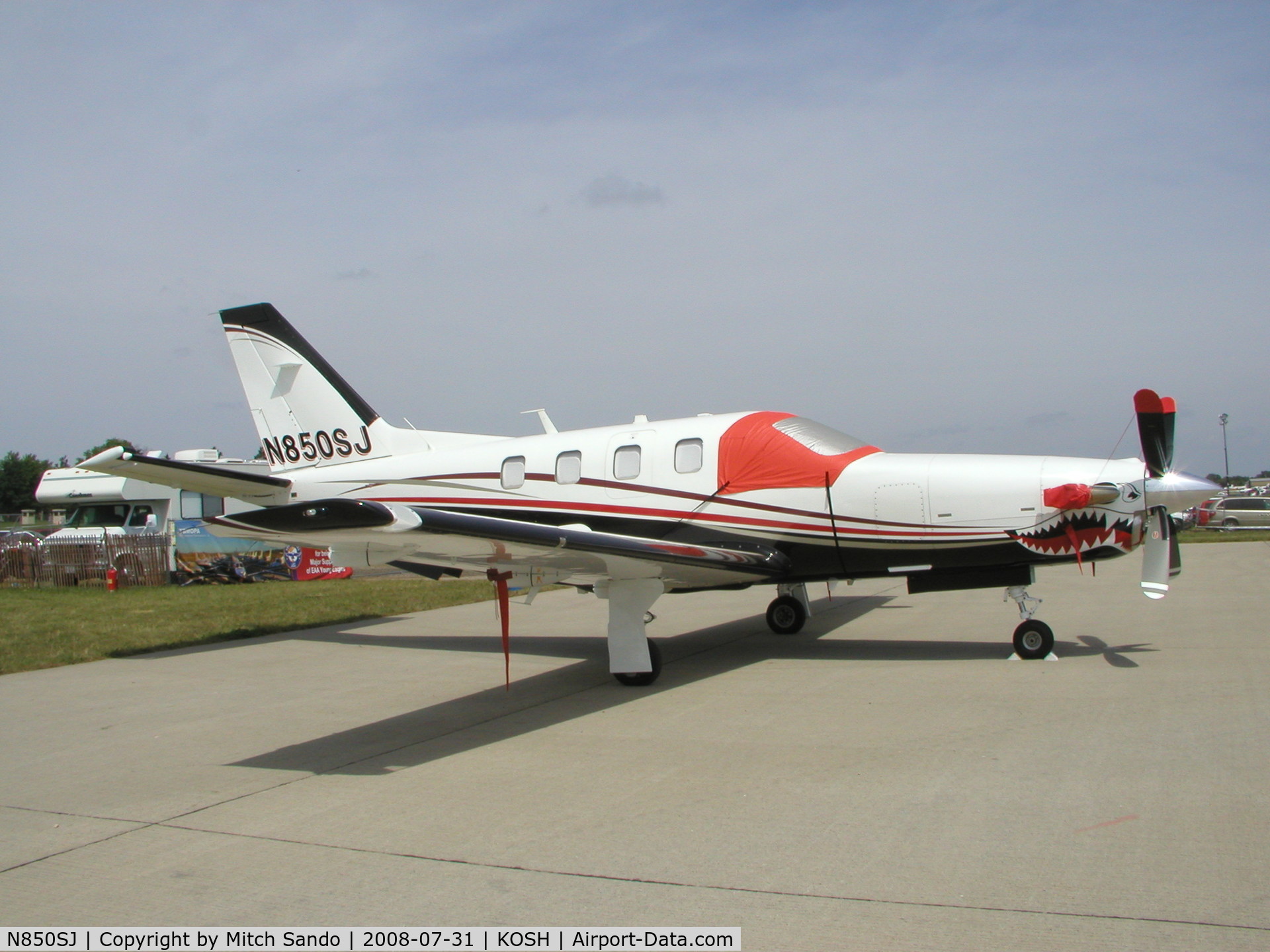 N850SJ, 2008 Socata TBM-700 C/N 447, EAA AirVenture 2008.