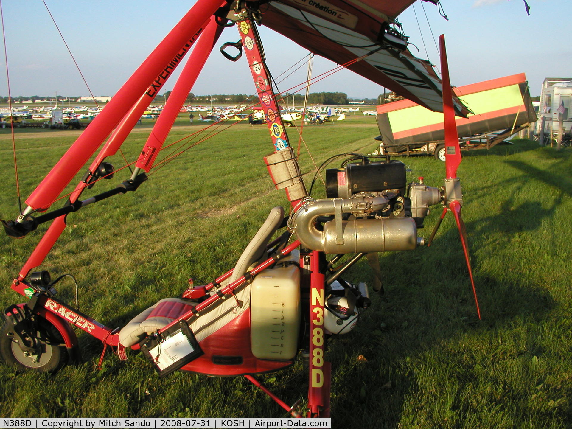 N388D, 1998 Air Creation Racer C/N A02180-2198, EAA AirVenture 2008.