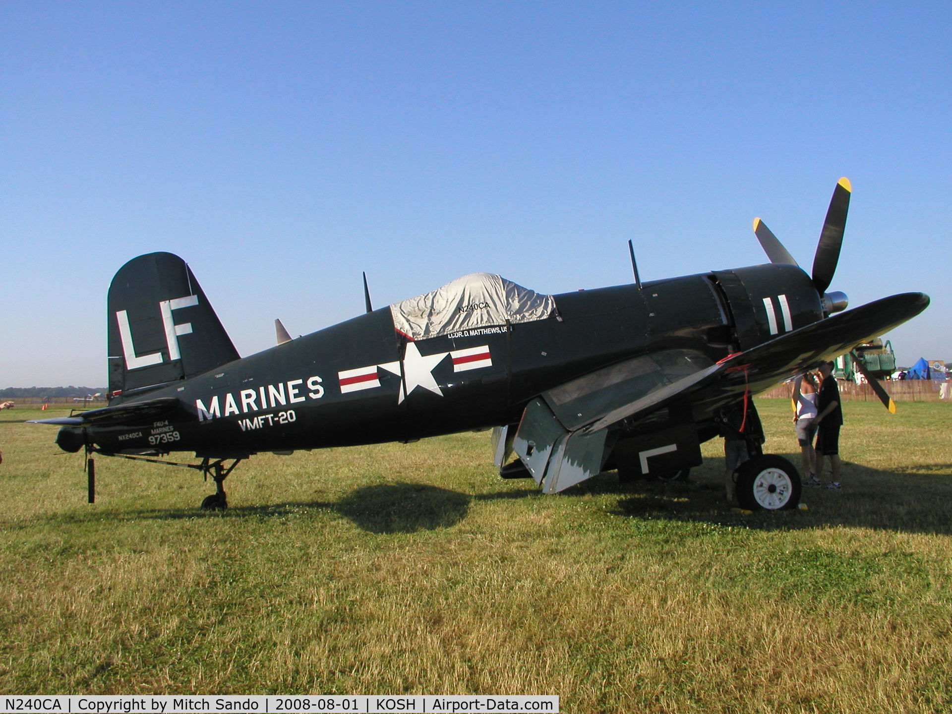 N240CA, 1945 Vought F4U-4 Corsair C/N 9513, EAA AirVenture 2008.