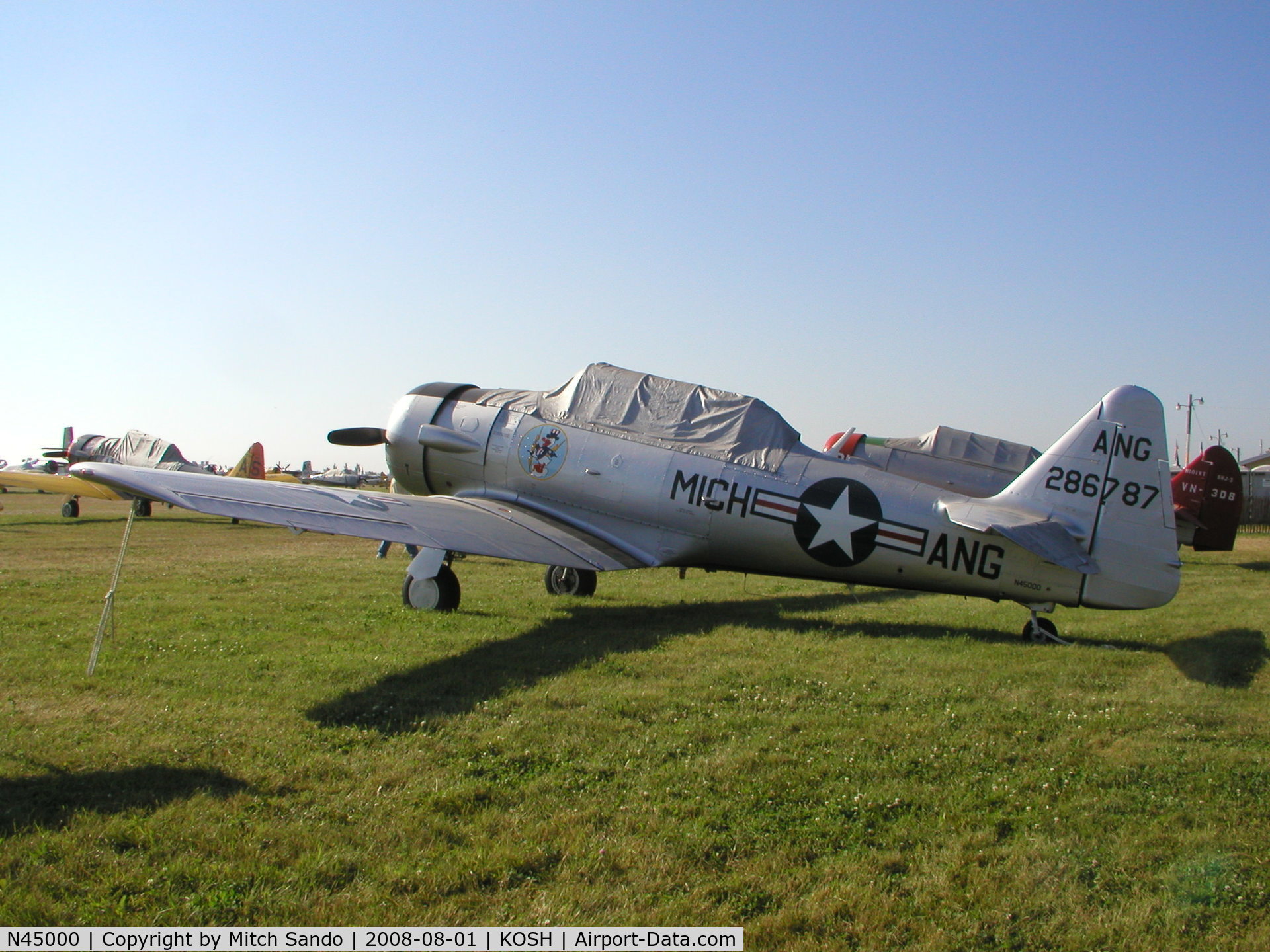 N45000, 1943 North American AT-6 C/N 90787, EAA AirVenture 2008.