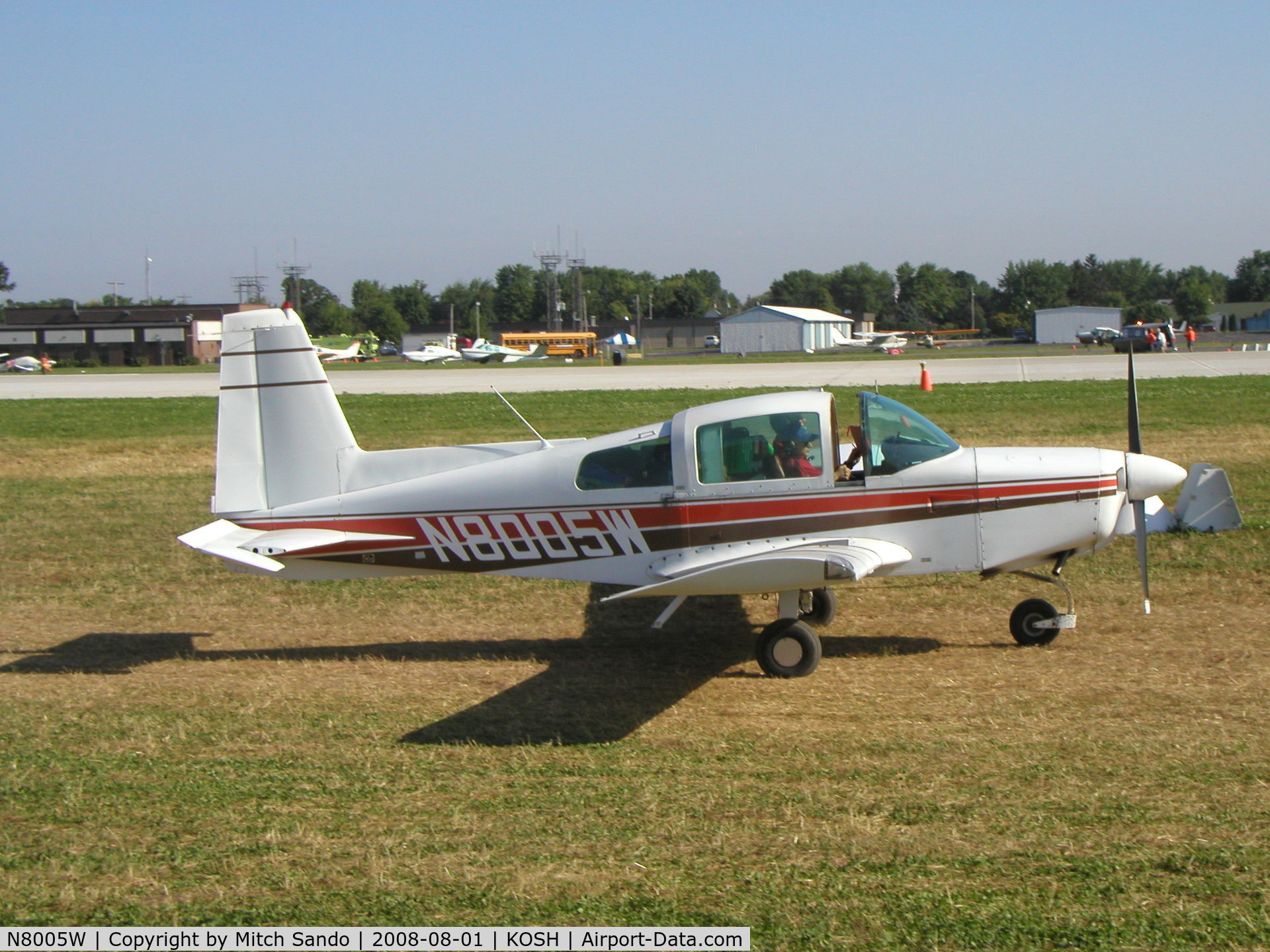N8005W, 1974 American AA-5 C/N AA5-0562, EAA AirVenture 2008.