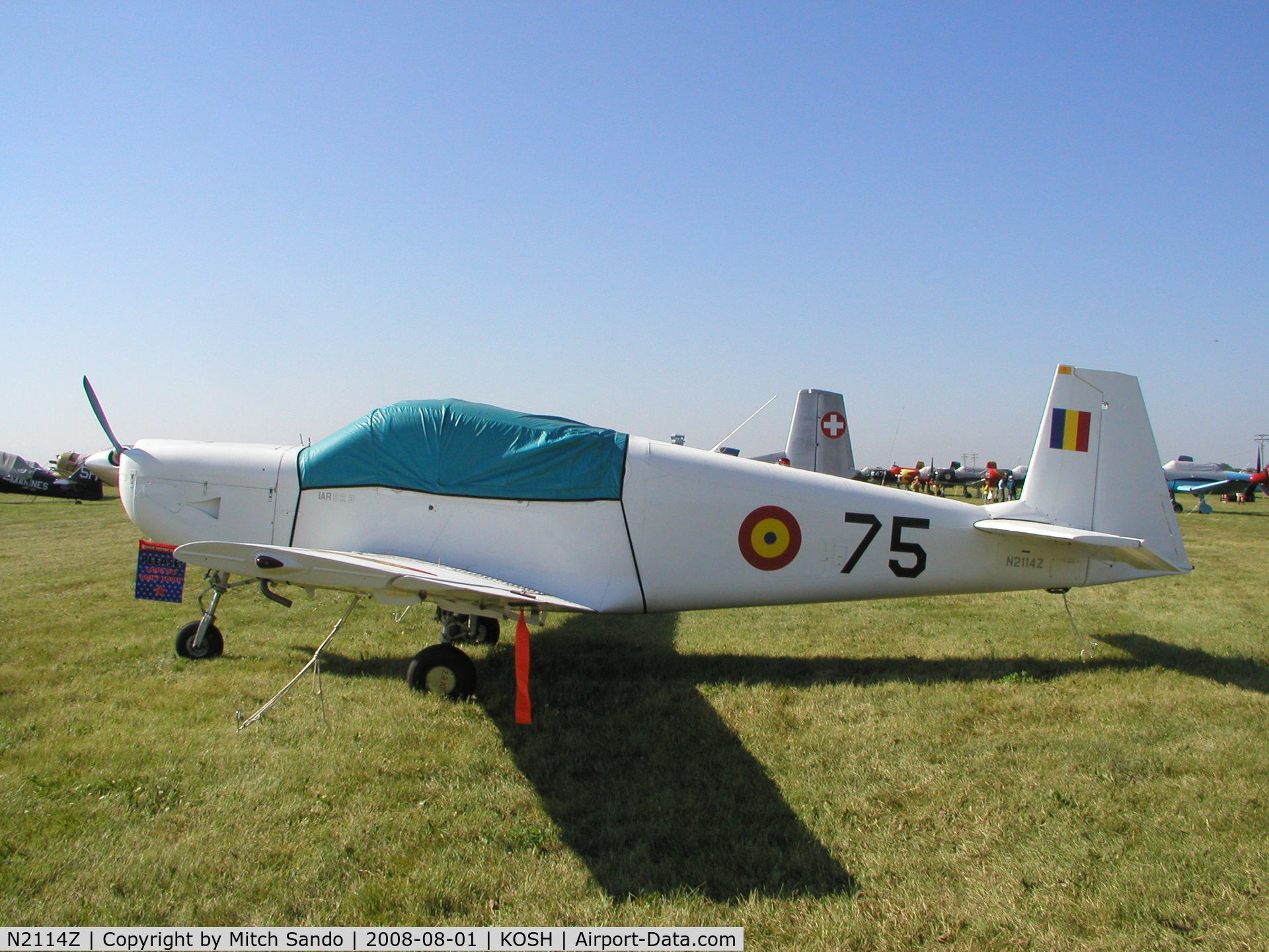 N2114Z, 1982 IAR IAR-823 C/N 75, EAA AirVenture 2008.
