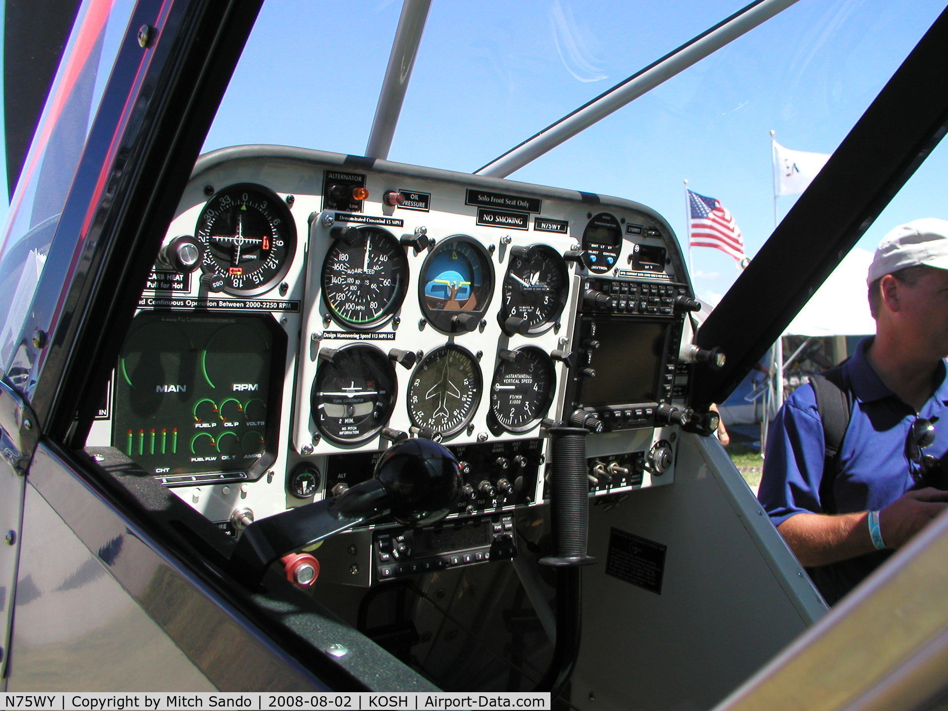 N75WY, 2008 Aviat A-1C Husky C/N 3013, EAA AirVenture 2008.