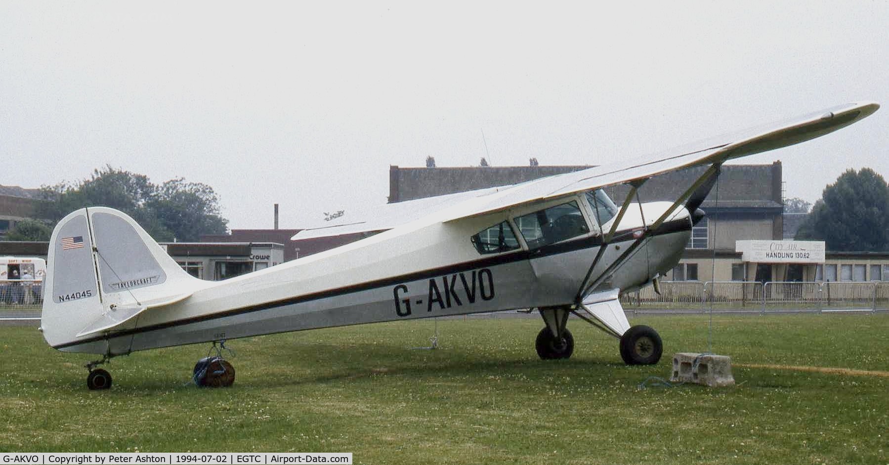 G-AKVO, 1946 Taylorcraft BC-12D Twosome C/N 9845, PFA Rally 1994