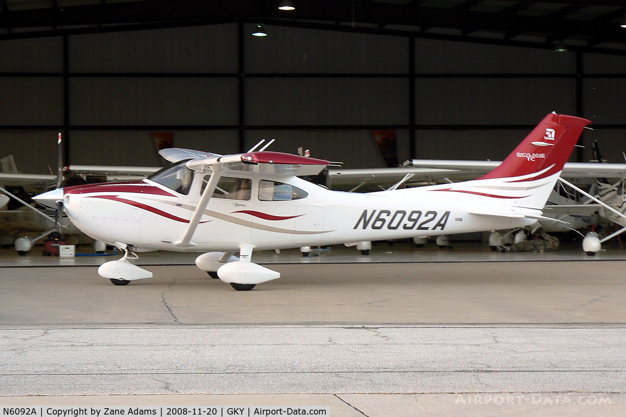 N6092A, 2008 Cessna T182T Turbo Skylane C/N T18208825, At Arlington Municipal - Cessna 182T