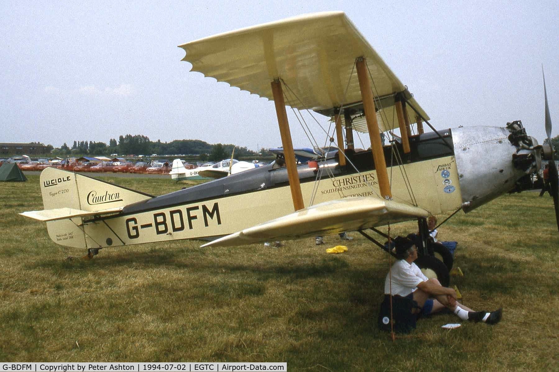 G-BDFM, 1932 Caudron C.270 Luciole C/N 6607/32, PFA Rally 1994