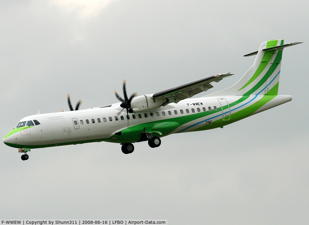 F-WWEW, 2008 ATR 72-212A C/N 796, C/n 796 - To be EC-KSG