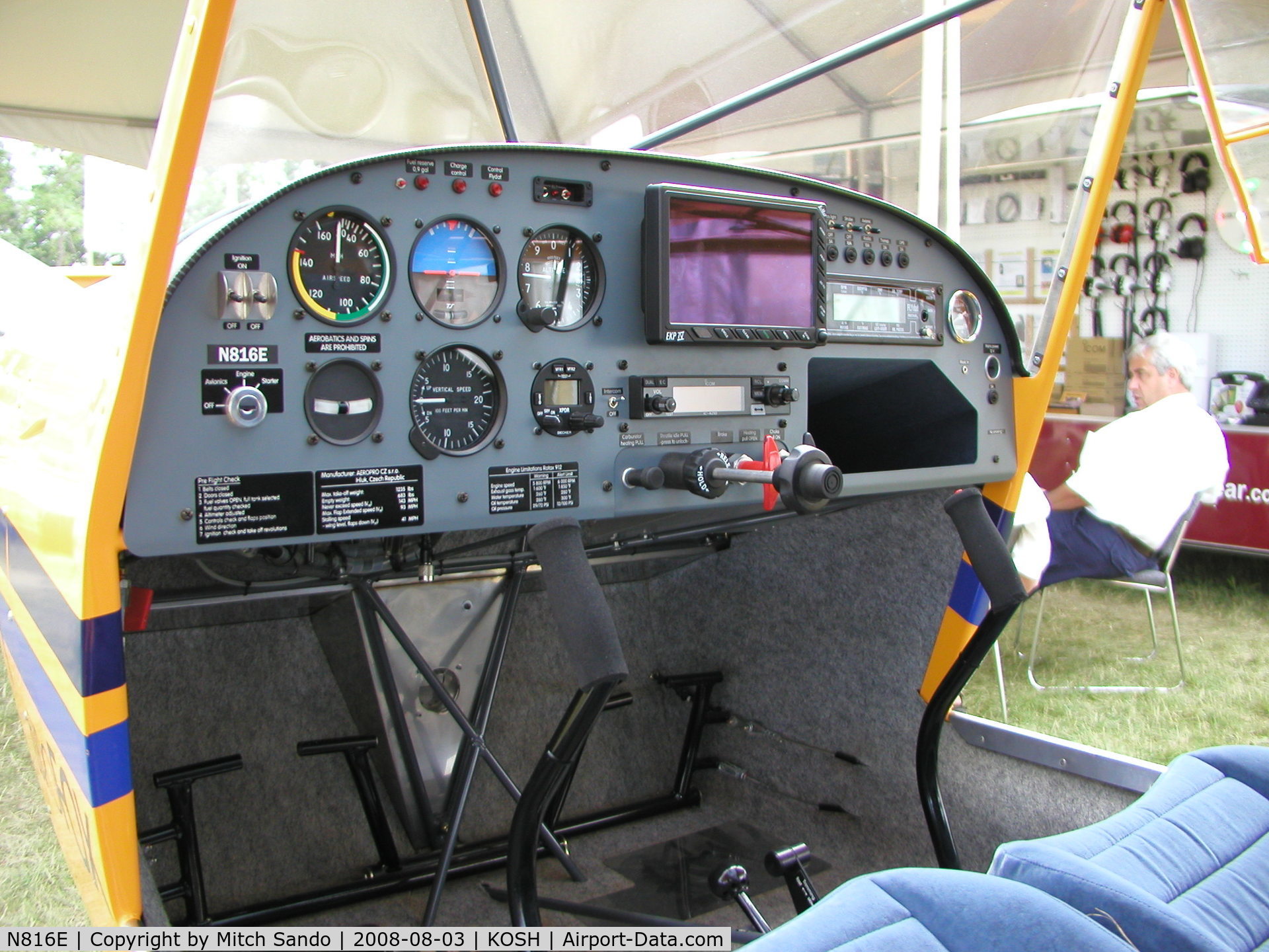N816E, 2008 Aeropro Eurofox LSA 2K C/N 25608, EAA AirVenture 2008.