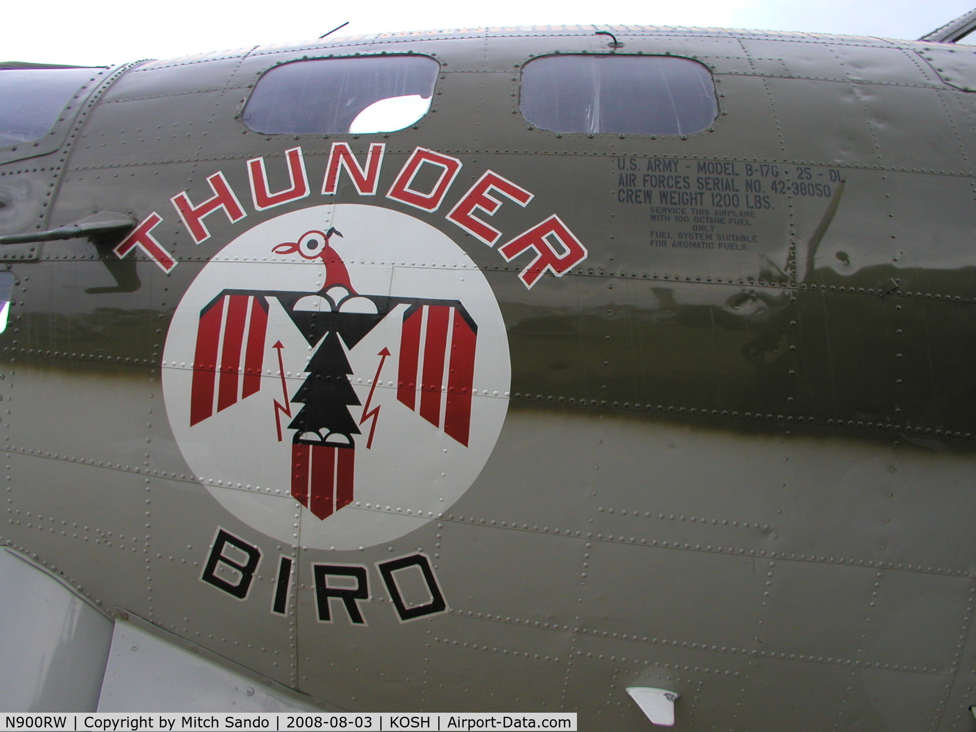 N900RW, 1944 Boeing B-17G Flying Fortress C/N 8627, EAA AirVenture 2008.