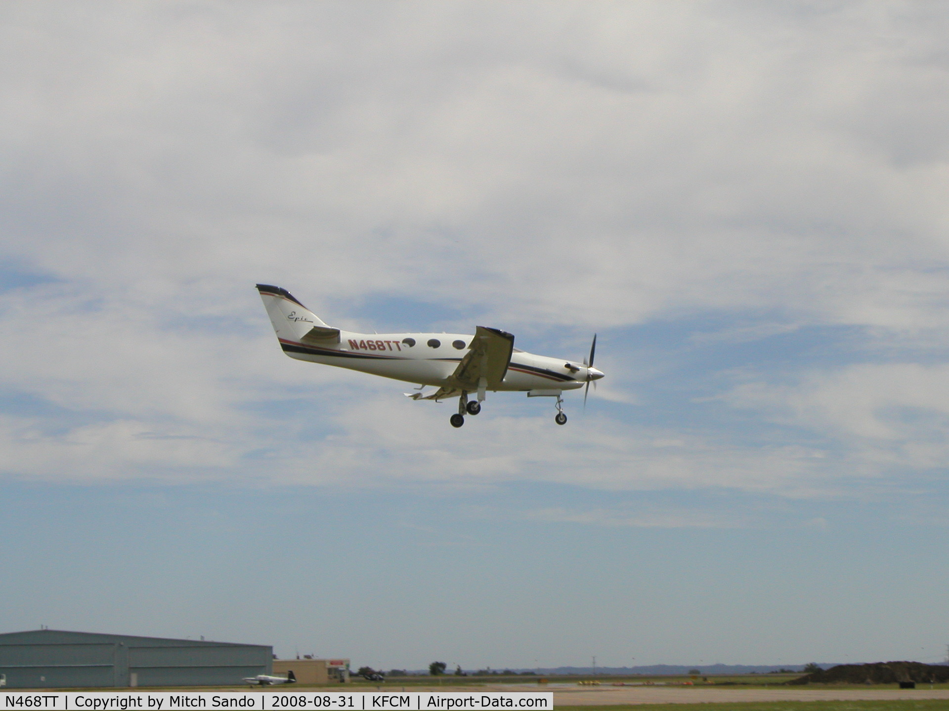 N468TT, 2006 AIR Epic LT C/N 012, Landing Runway 18 IFR from Tallahassee, FL (TLH).