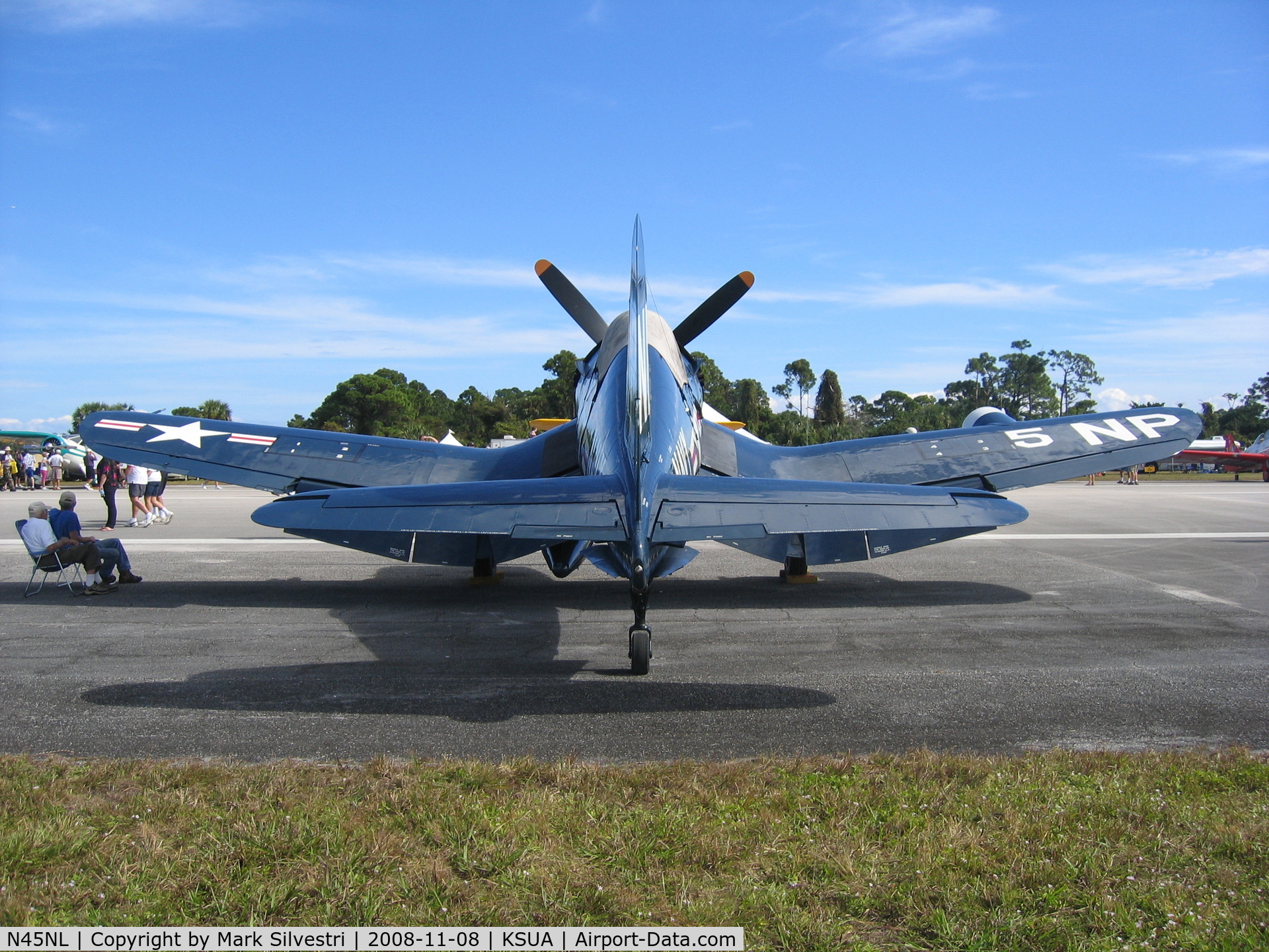 N45NL, 1951 Vought F4U-5NL Corsair C/N 124692, 2008 Stuart, FL Airshow