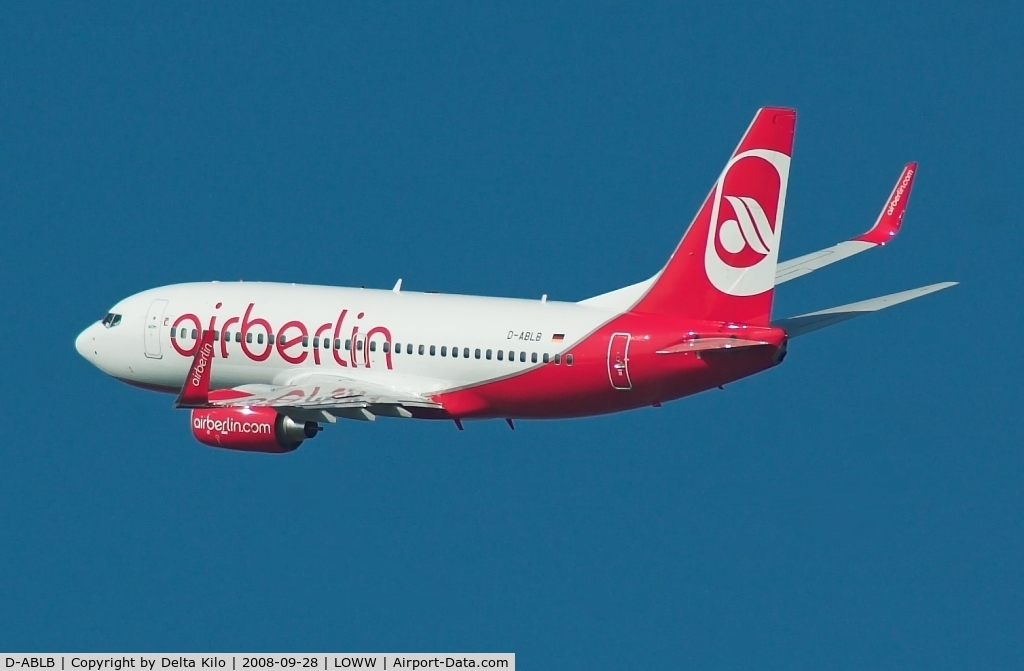 D-ABLB, 2008 Boeing 737-76J C/N 36115, AIR BERLIN  Boeing 737-76J/W  deli-12.08.08