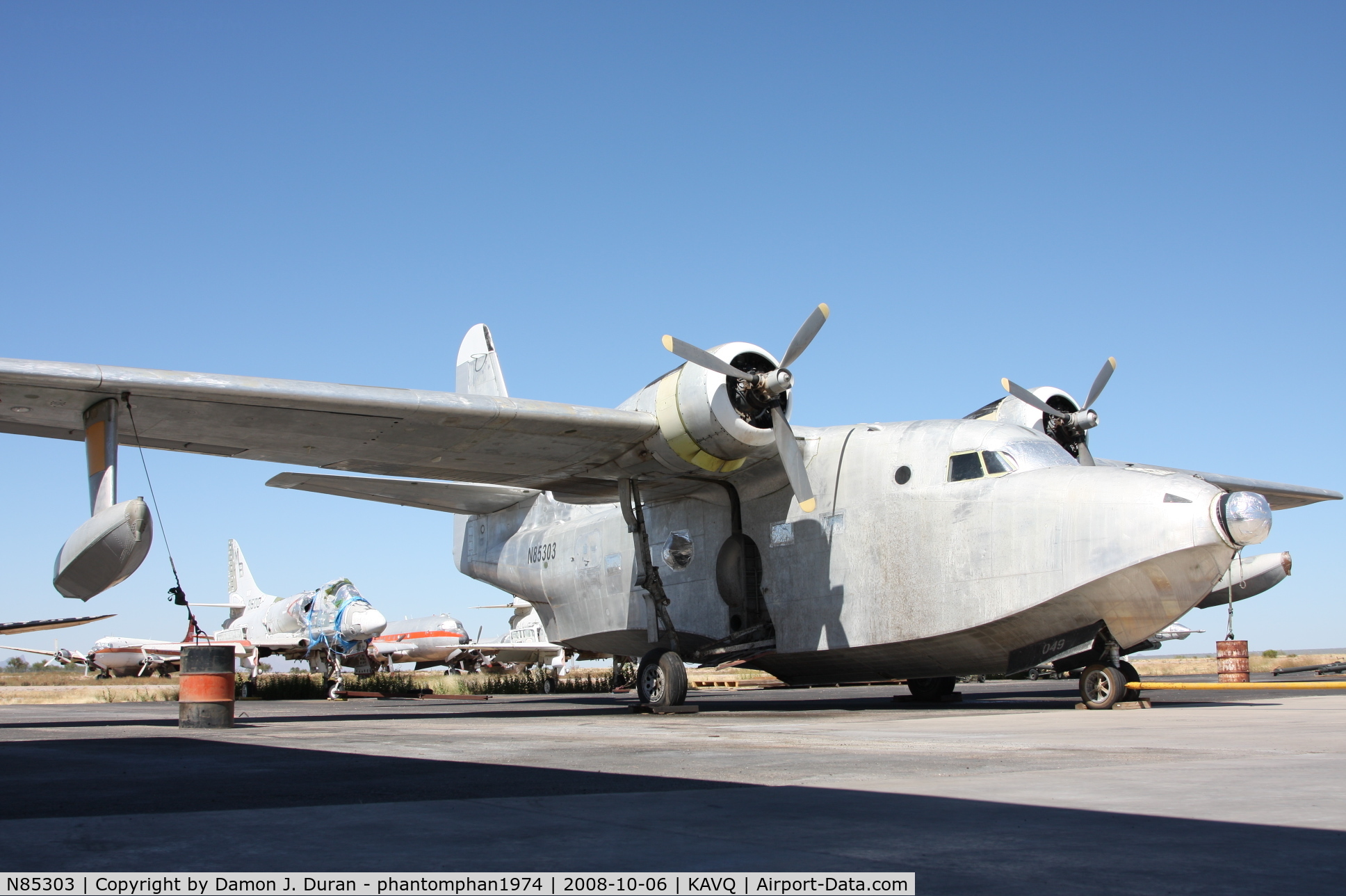 N85303, 1951 Grumman HU-16B Albatross C/N G-186, On way to Tucson stopped at Marana Airport