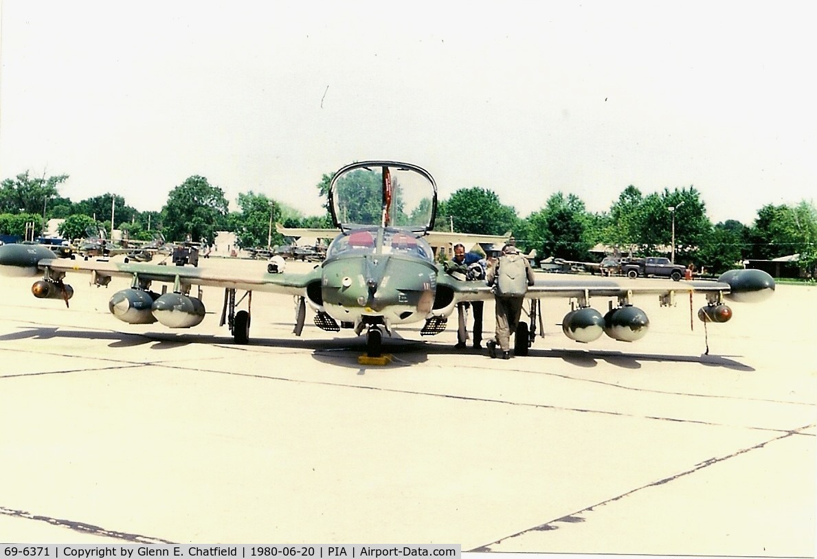 69-6371, 1969 Cessna OA-37B Dragonfly C/N 43216, After the flight