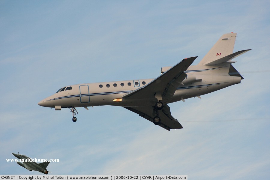C-GNET, 1999 Dassault Falcon 50EX C/N 281, Ledcor Leasing Limited