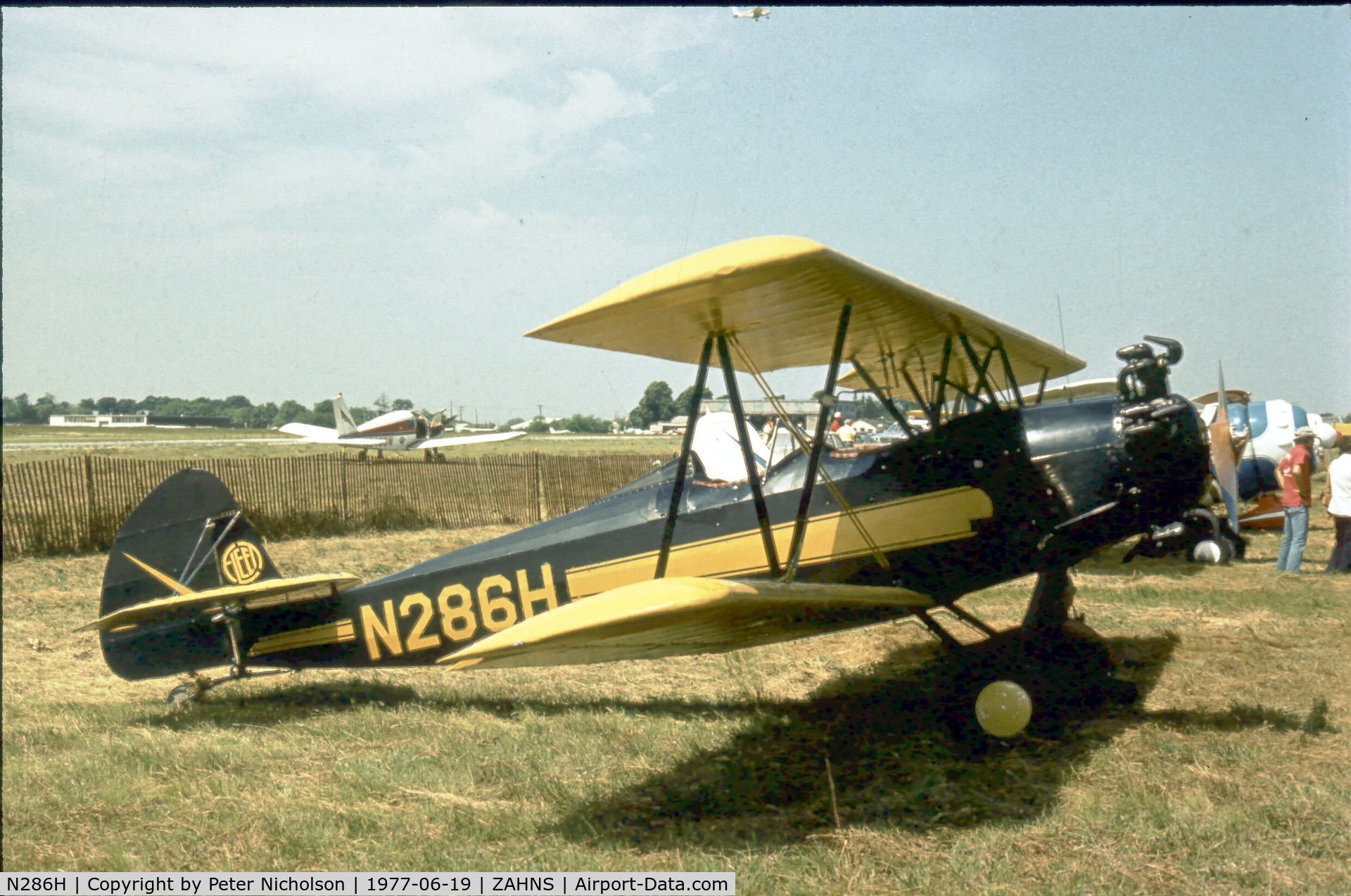 N286H, 1929 Fleet Model 2 C/N 119, Seen at Zahns Airport, Amityville NY in 1977 - airfield later closed in 1980.
