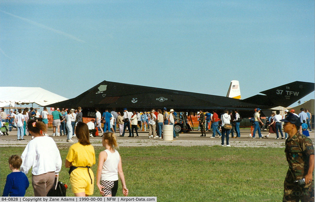 84-0828, 1984 Lockheed F-117A Nighthawk C/N A.4042, Lockheed F-117A at Carswell AFB - this was the second public display of the Nighthawk.