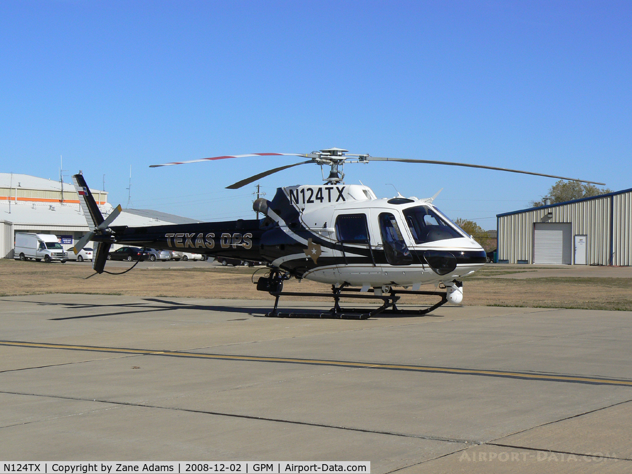 N124TX, 2008 Eurocopter AS-350B-2 Ecureuil Ecureuil C/N 4405, At Grand Prairie Municipal