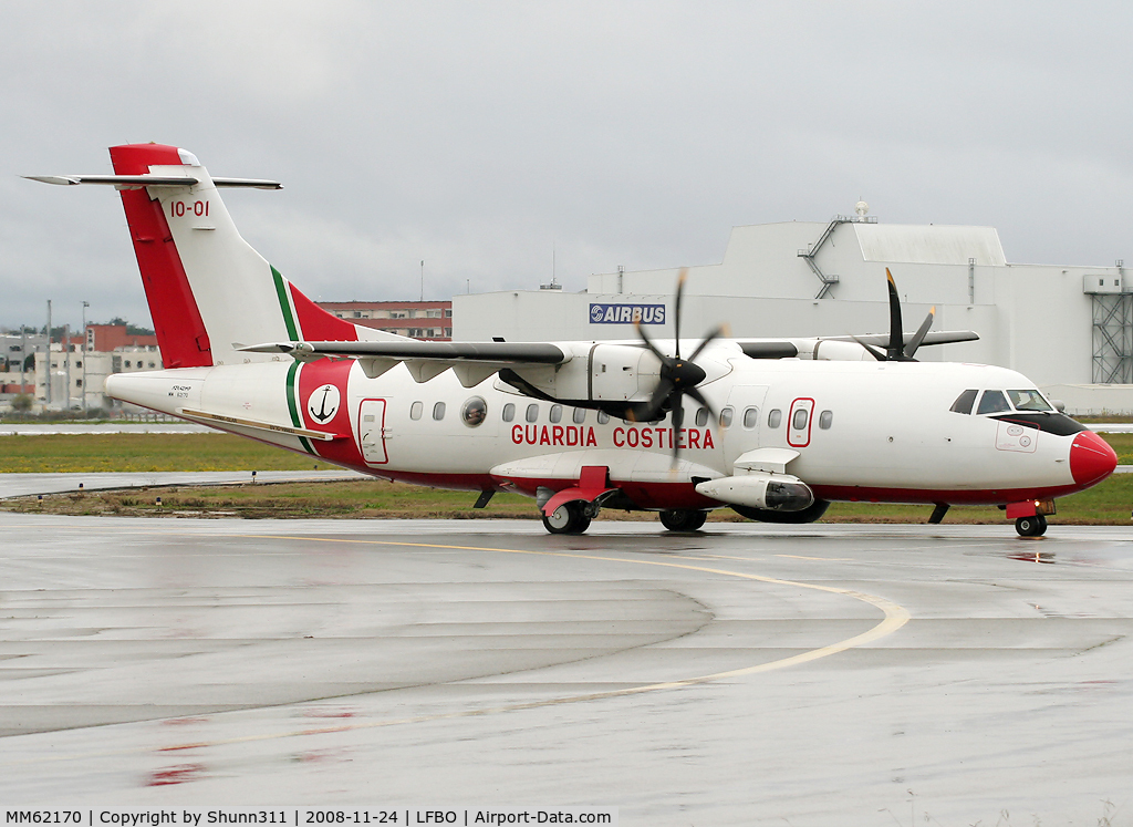 MM62170, 1995 ATR 42-420MP C/N 466, Arriving from flight and rolling to the General Aviation area...
