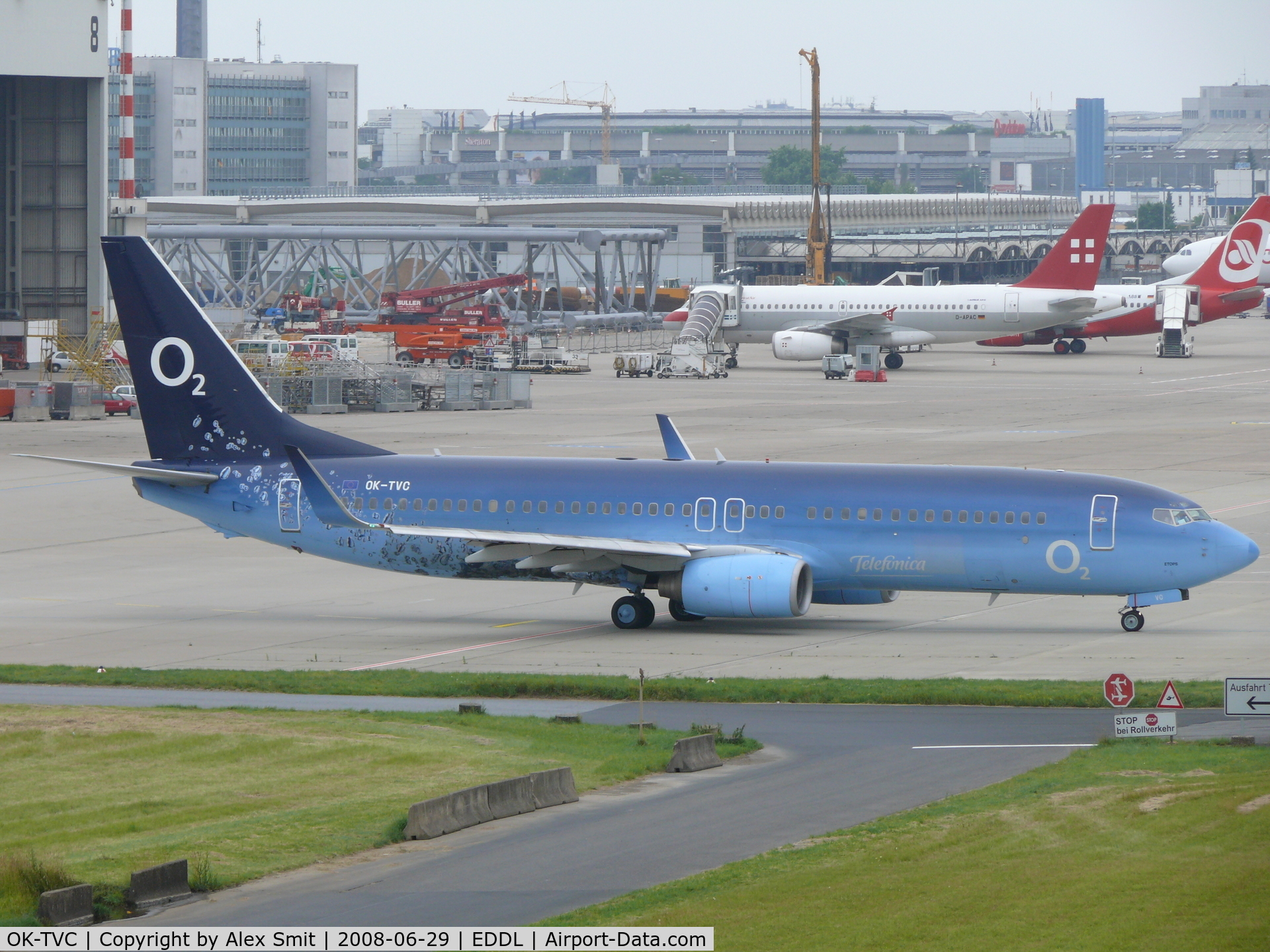 OK-TVC, 2001 Boeing 737-86Q C/N 30278, Boeing B737-86Q OK-TVC Travel Service in O2 Telefonica colors