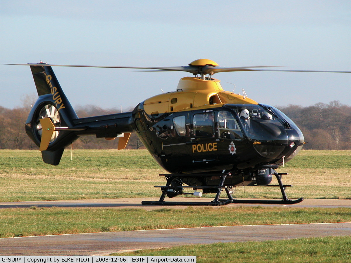 G-SURY, 2003 Eurocopter EC-135T-2 C/N 0283, RUN UP FOR TAKE OFF