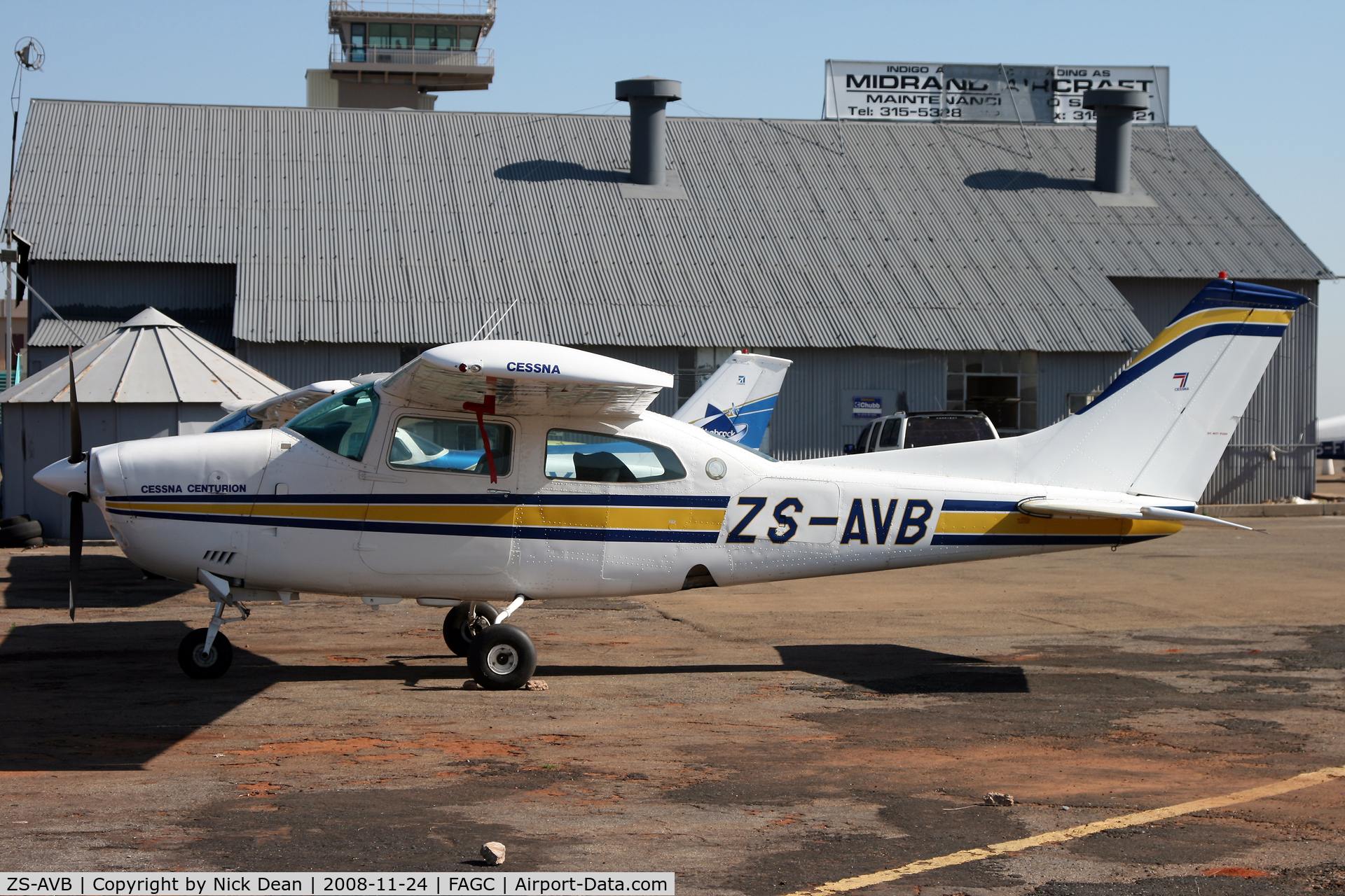 ZS-AVB, Cessna T210L Turbo Centurion C/N 21059976, FAGC